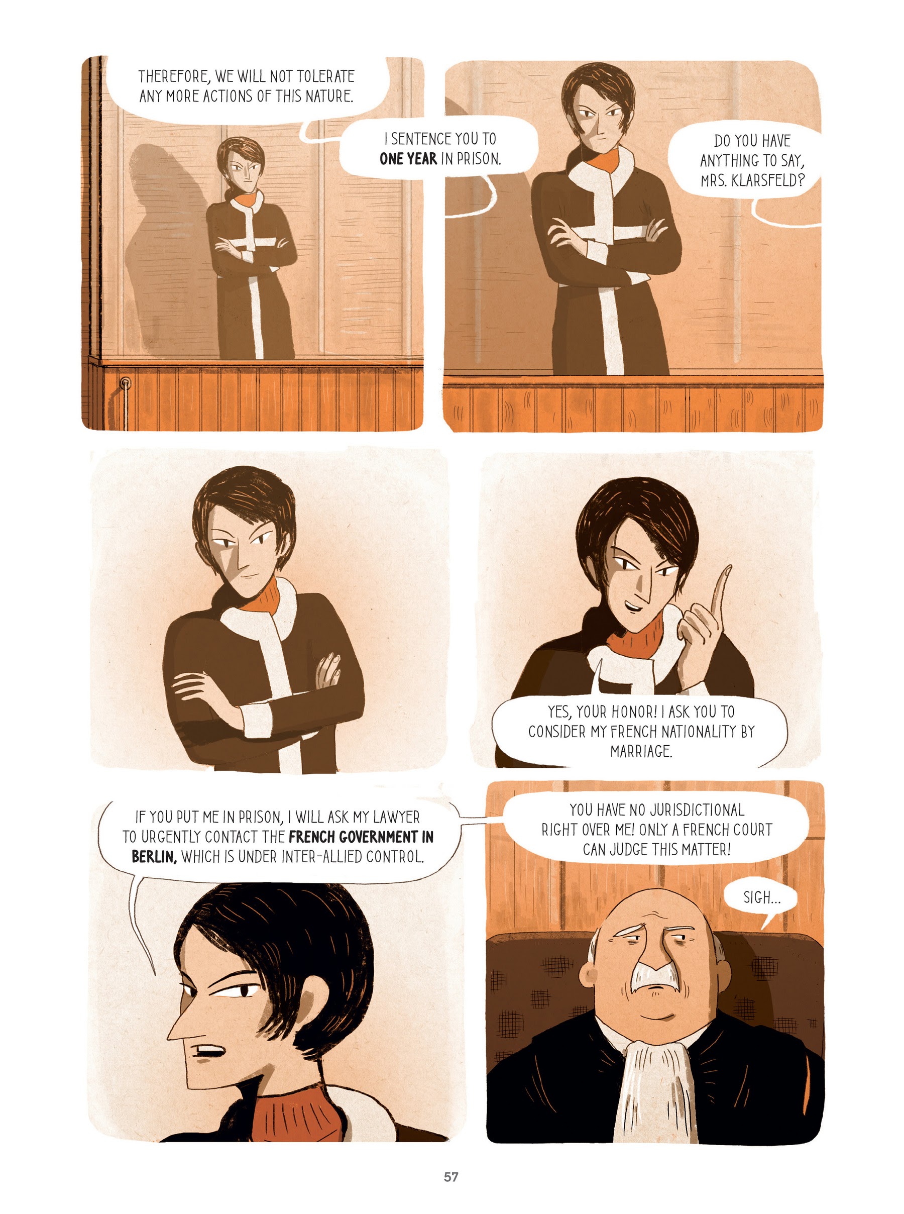 Read online For Justice: The Serge & Beate Klarsfeld Story comic -  Issue # TPB (Part 1) - 57