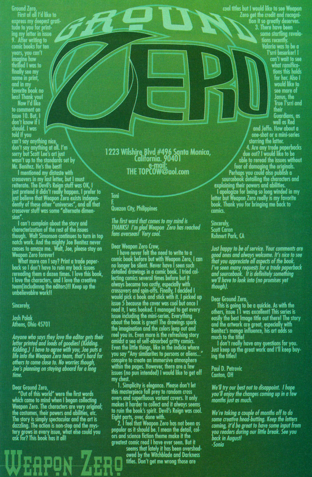 Read online Weapon Zero comic -  Issue #13 - 20