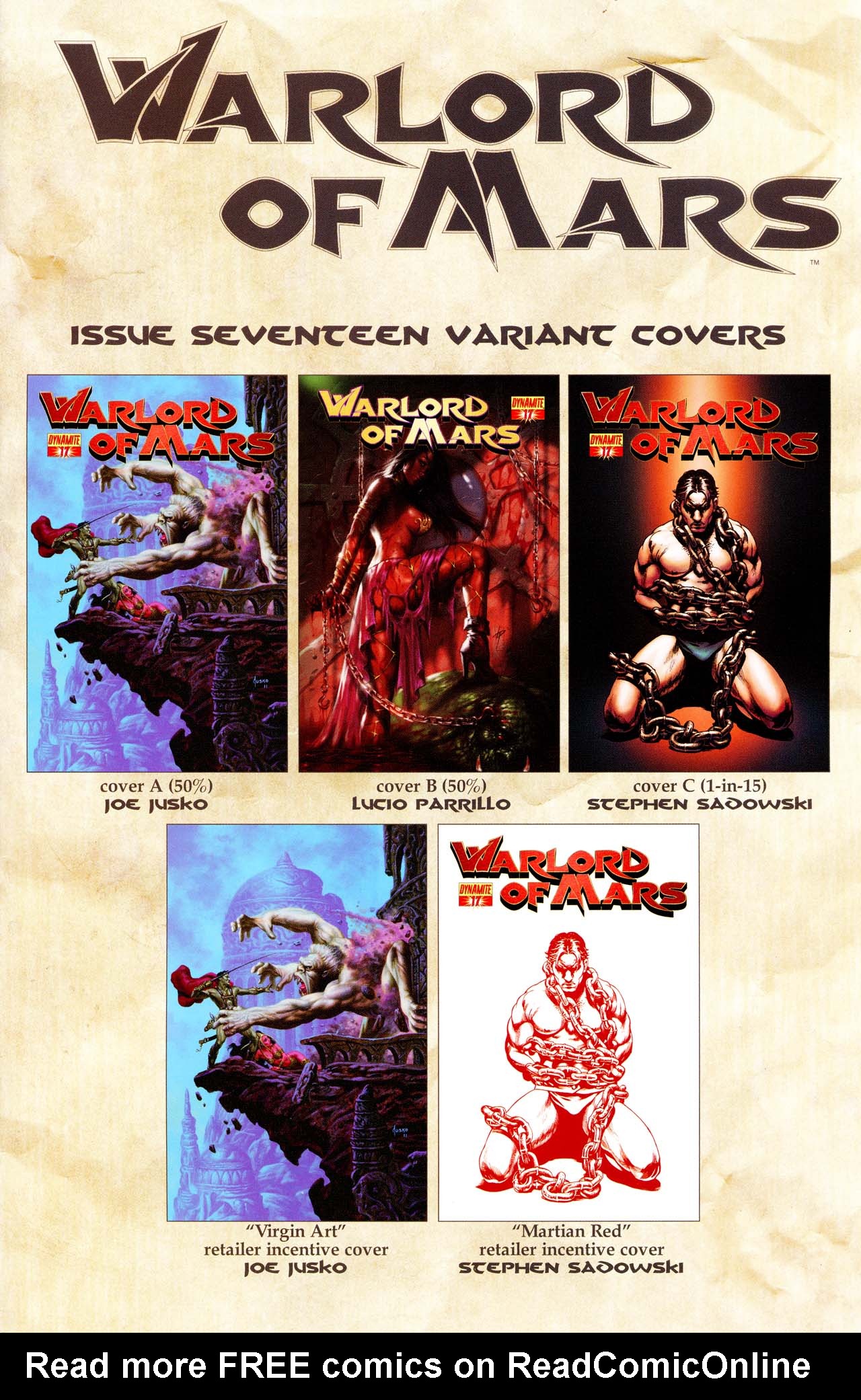 Read online Warlord of Mars comic -  Issue #17 - 34