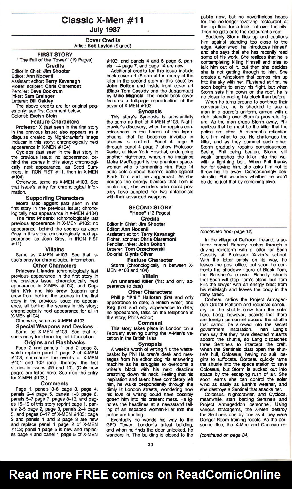 Read online The Official Marvel Index To The X-Men comic -  Issue #5 - 32