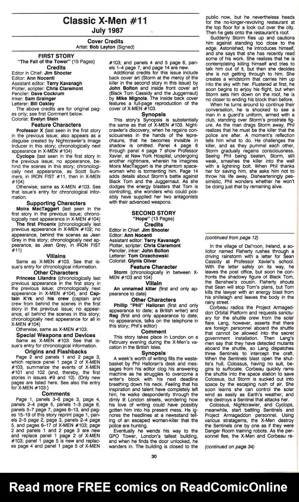 The Official Marvel Index To The X-Men (1987) issue 5 - Page 32