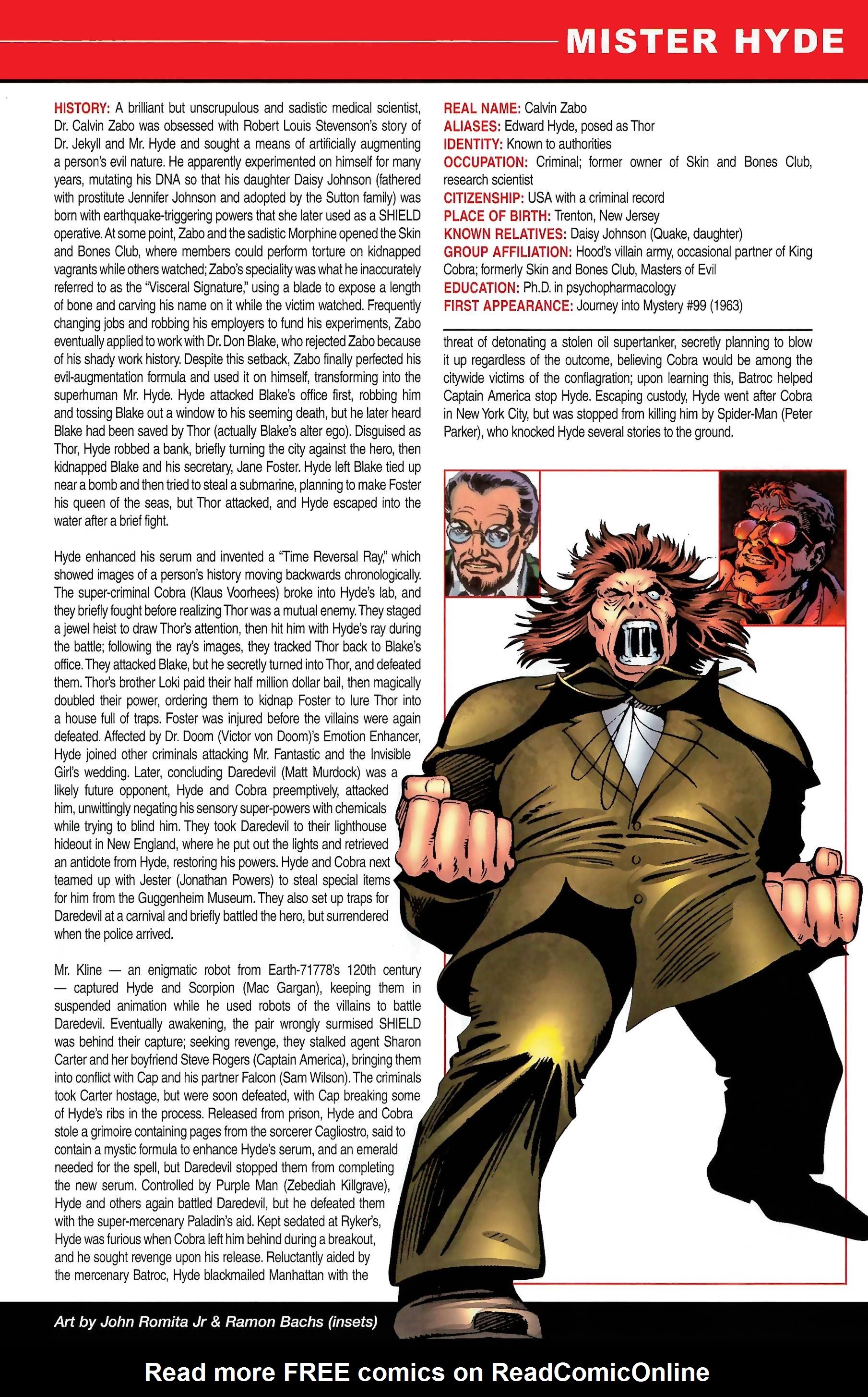 Read online Official Handbook of the Marvel Universe A to Z comic -  Issue # TPB 7 (Part 2) - 63