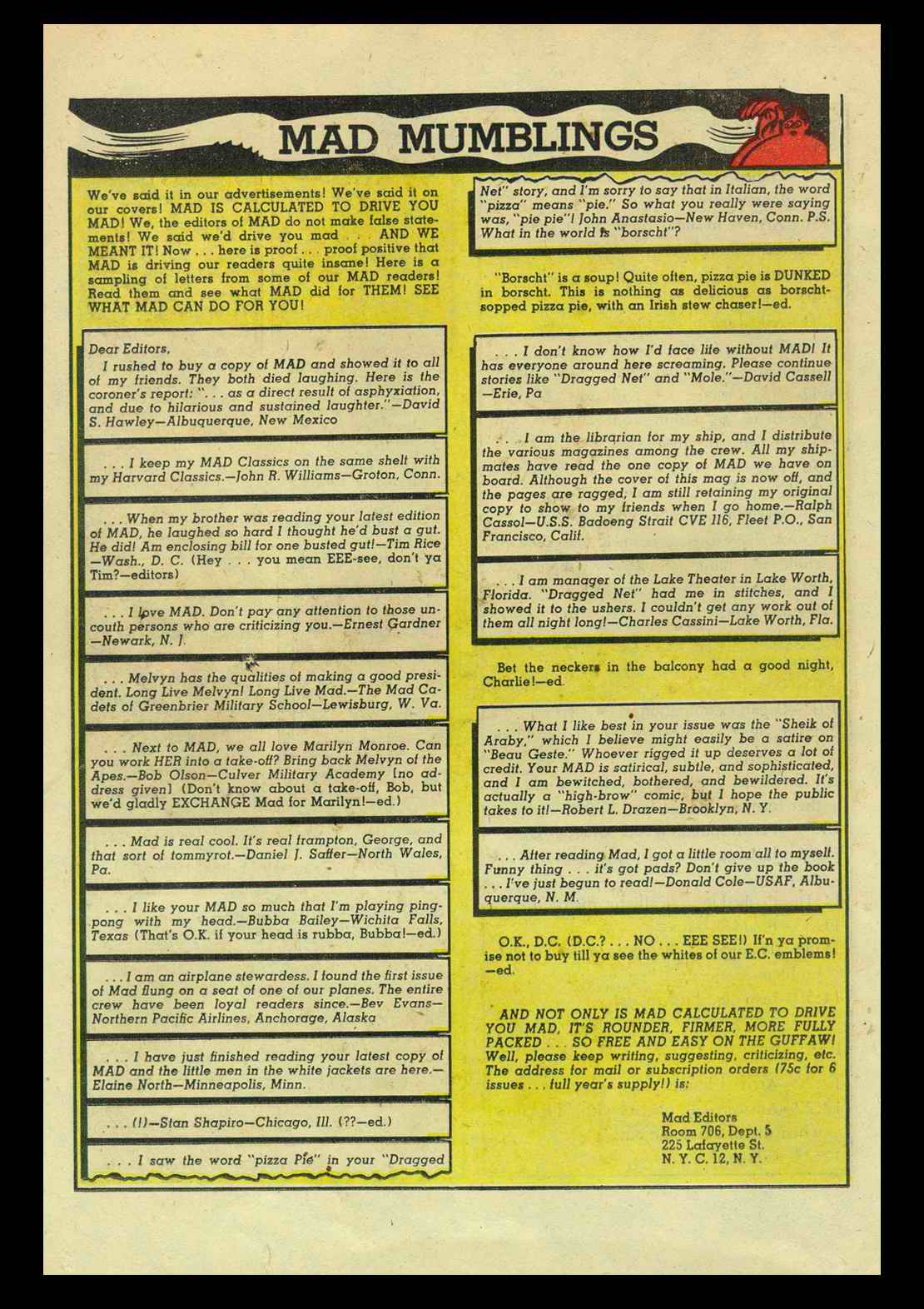 Read online MAD comic -  Issue #5 - 20