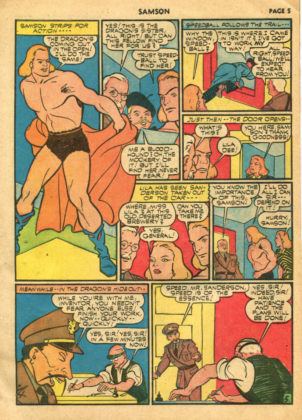 Read online Samson (1940) comic -  Issue #6 - 7