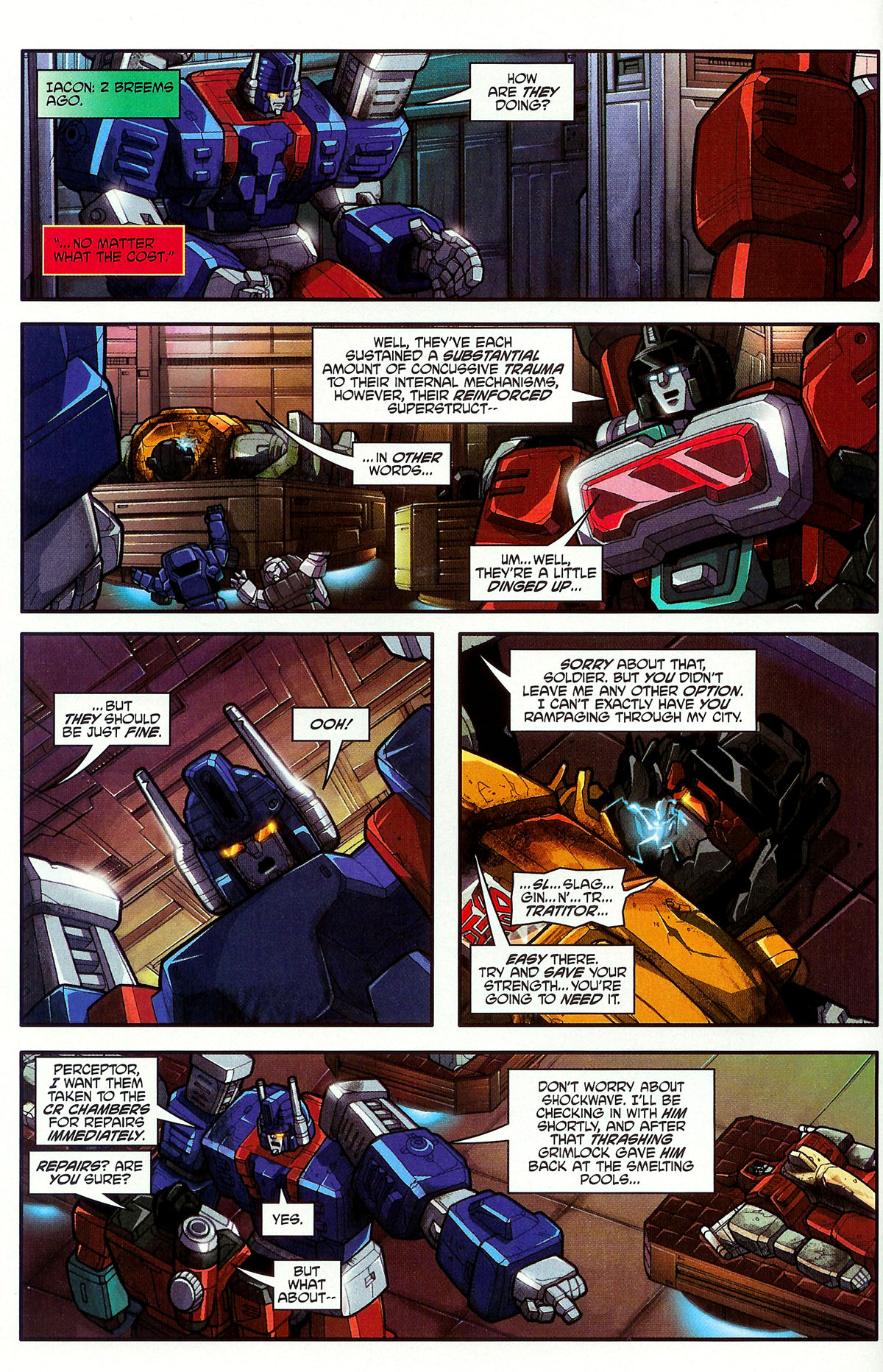 Read online Transformers: Generation 1 (2003) comic -  Issue #5 - 7