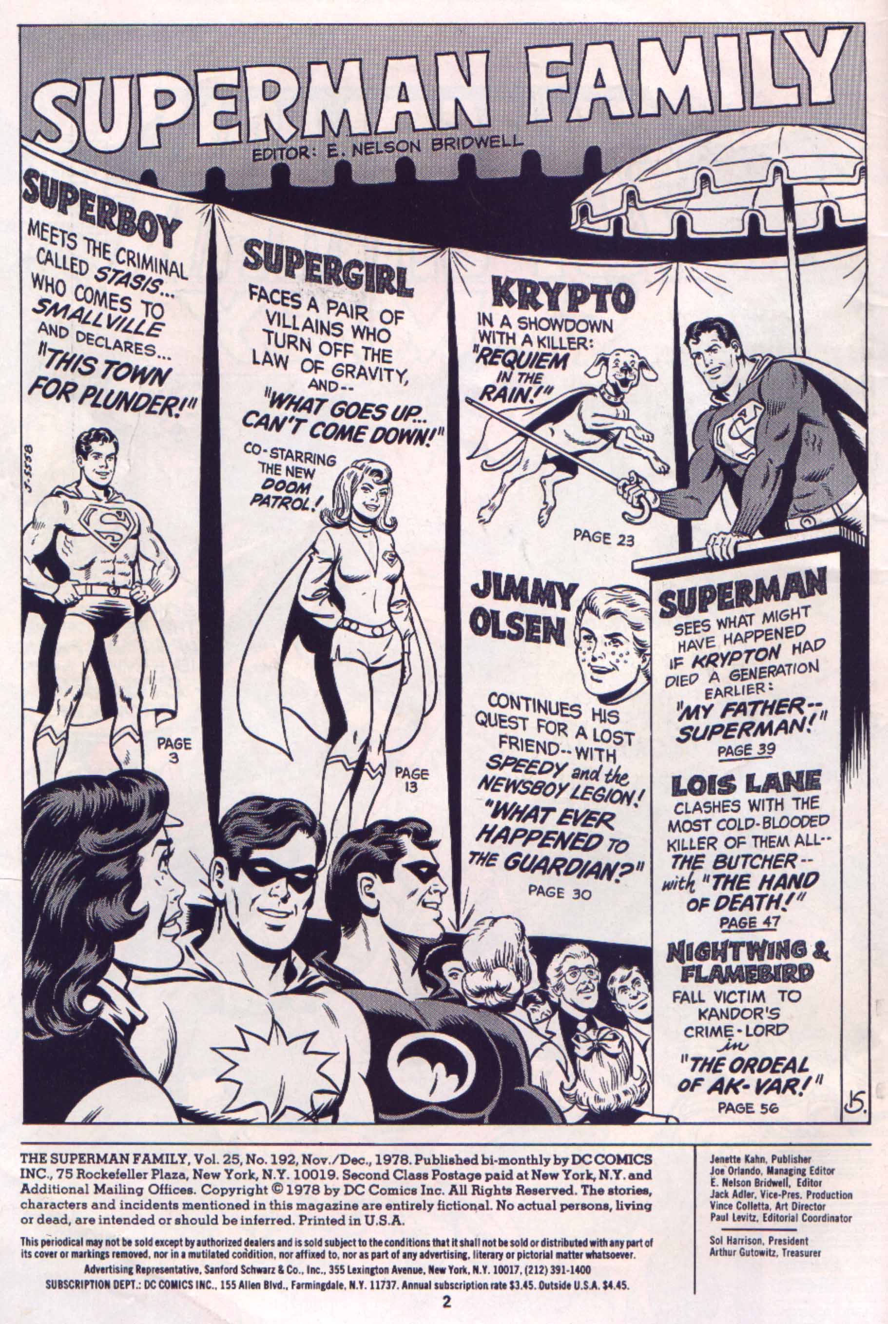 Read online The Superman Family comic -  Issue #192 - 2
