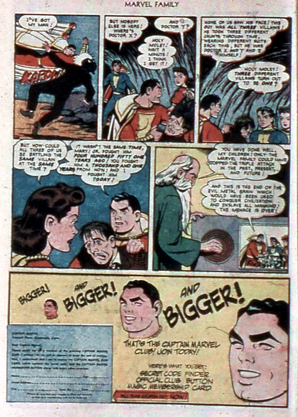 Read online The Marvel Family comic -  Issue #58 - 12