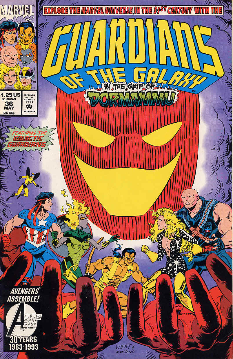 Read online Guardians of the Galaxy (1990) comic -  Issue #36 - 1