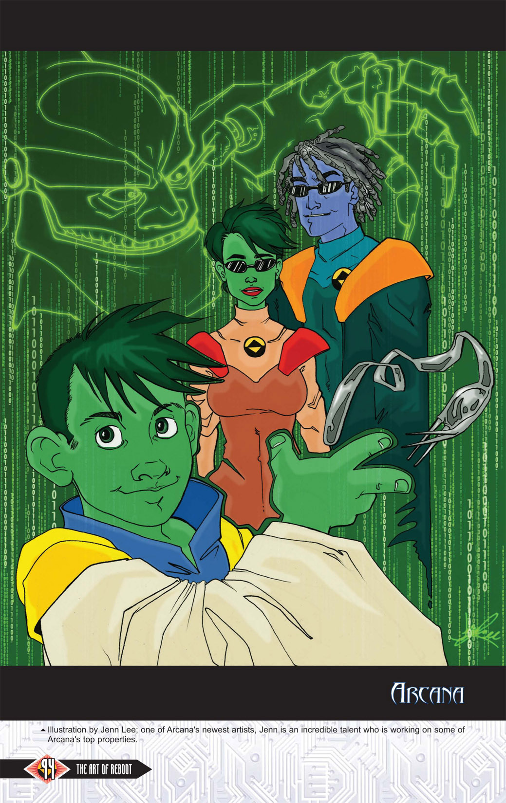 Read online The Art of Reboot comic -  Issue # TPB - 93