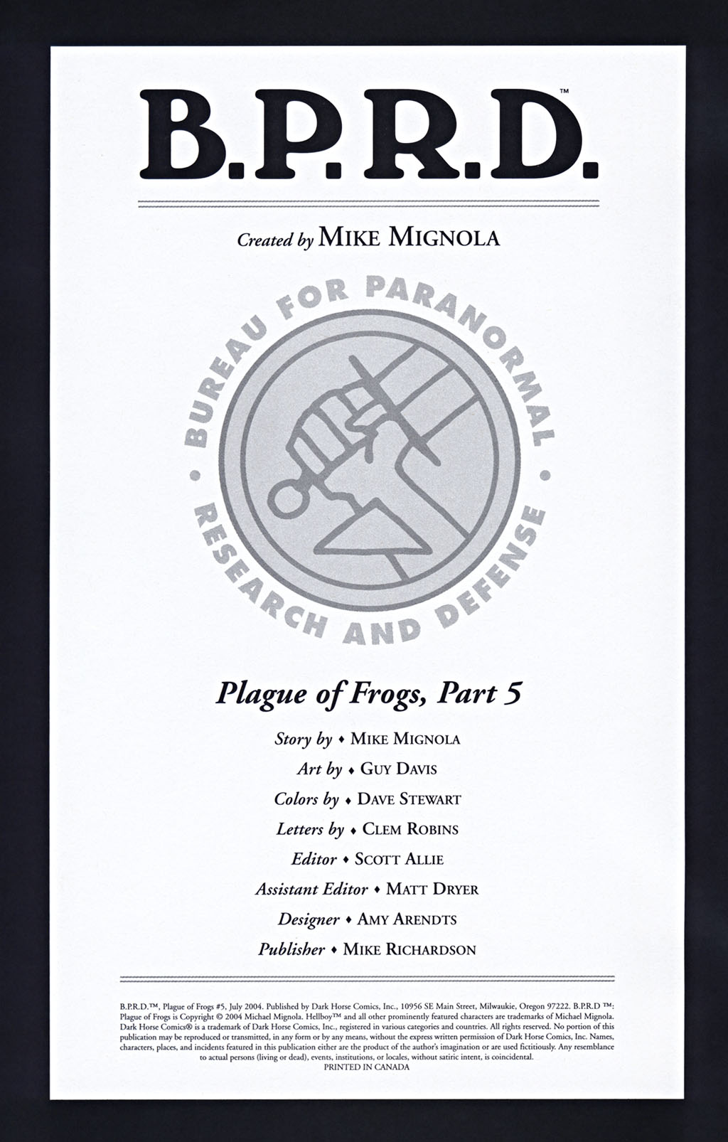 Read online B.P.R.D., Plague of Frogs comic -  Issue #5 - 2