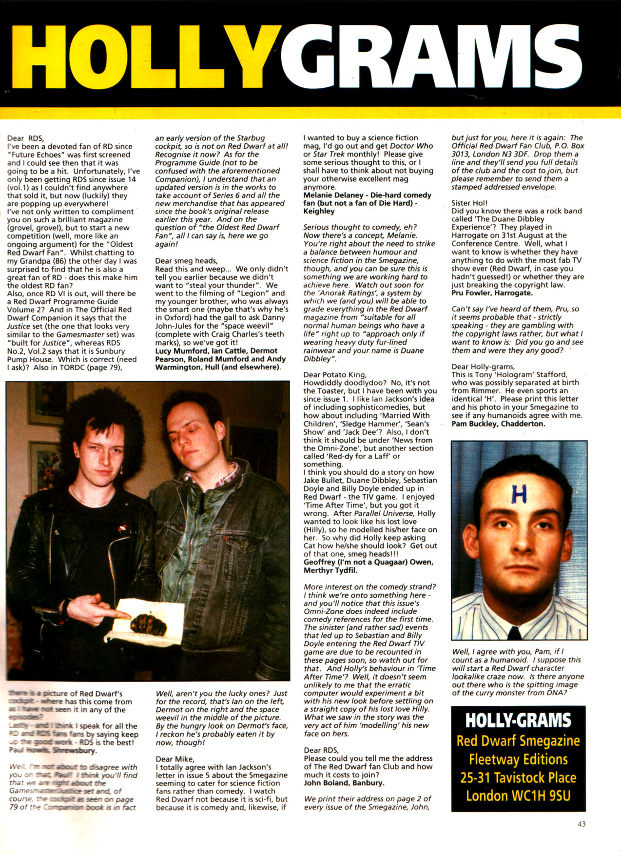 Read online Red Dwarf Smegazine (1993) comic -  Issue #7 - 43