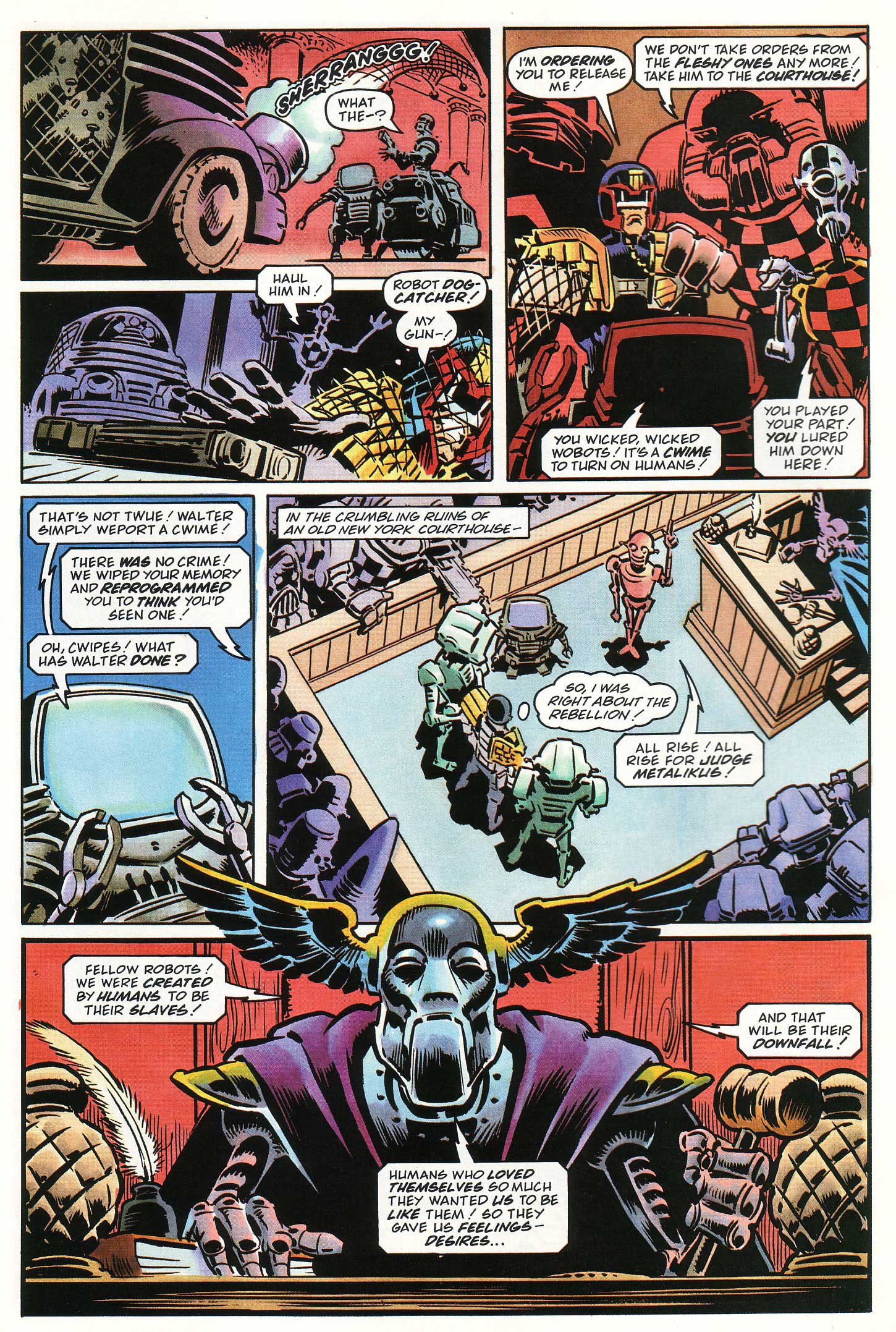 Read online Judge Dredd Lawman of the Future comic -  Issue #7 - 10