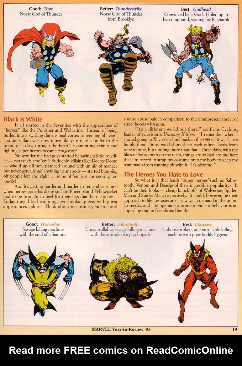 Read online Marvel: The Year-in-Review comic -  Issue #5 - 21