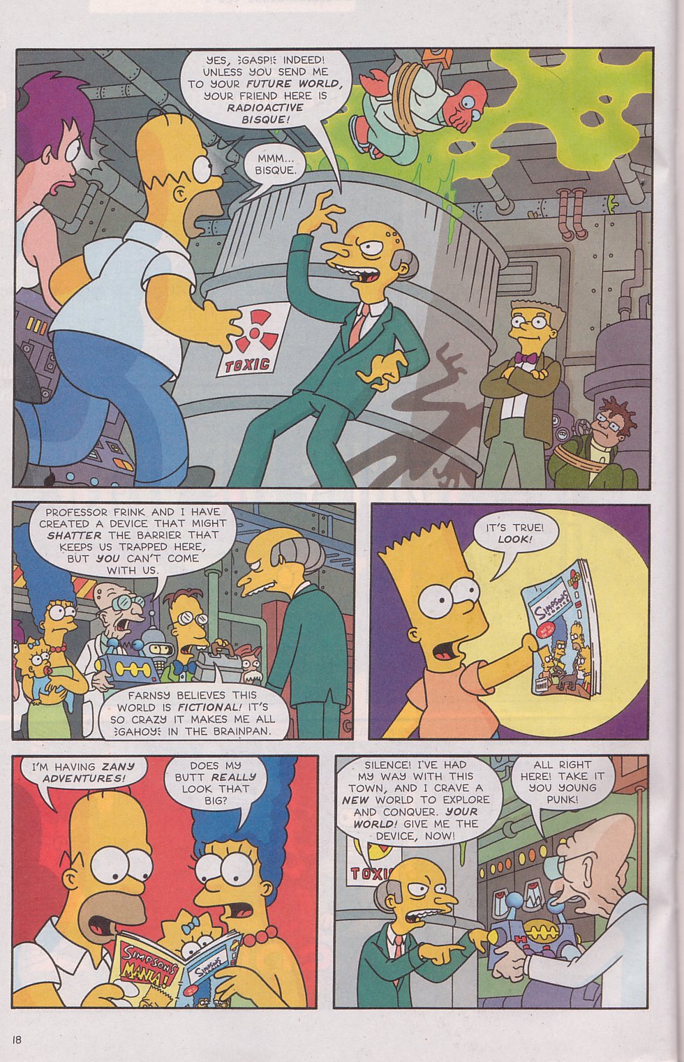 Read online The Futurama/Simpsons Infinitely Secret Crossover Crisis comic -  Issue #2 - 21