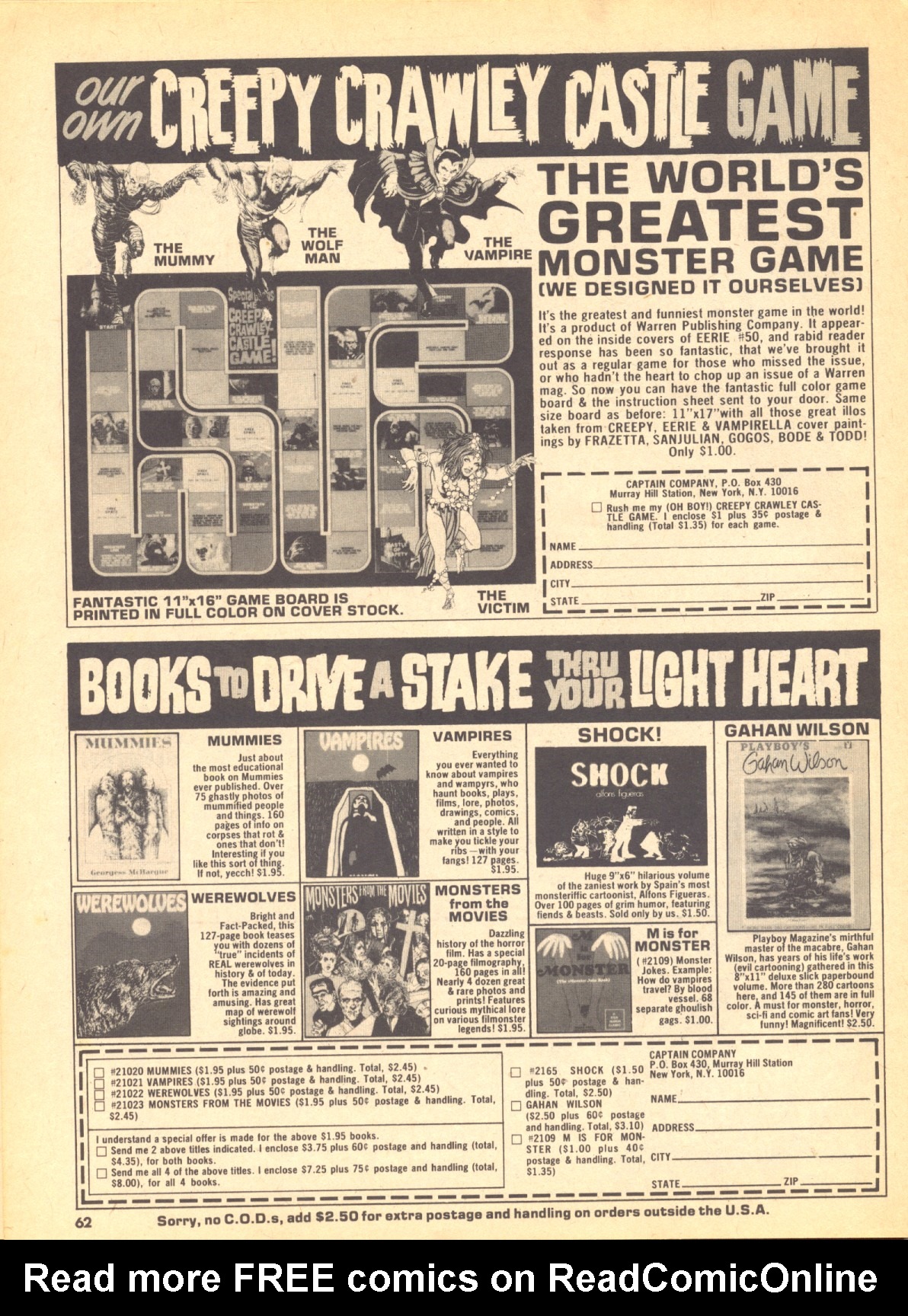 Read online Creepy (1964) comic -  Issue #58 - 62