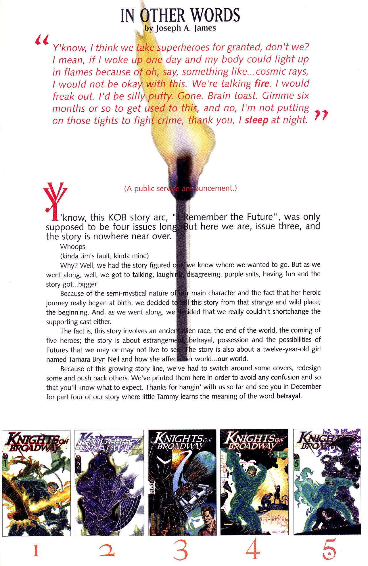 Read online Knights on Broadway comic -  Issue #3 - 30