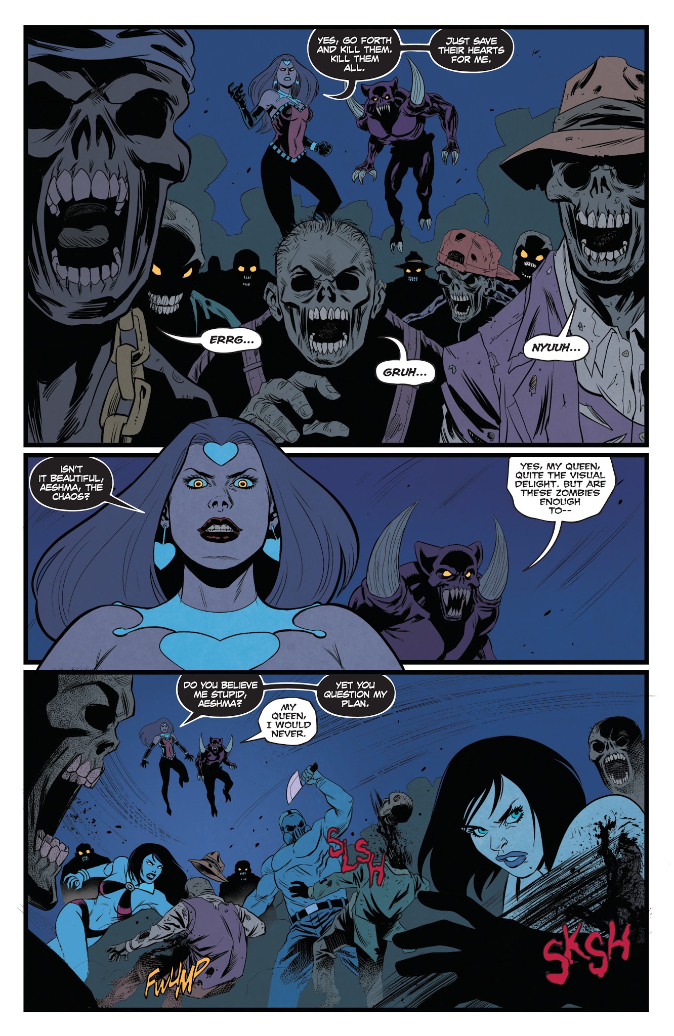 Read online Hack/Slash vs. Vampirella comic -  Issue #4 - 16