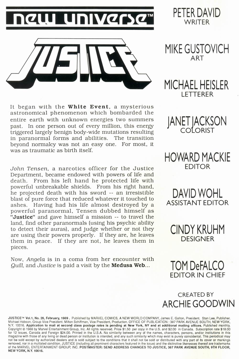 Read online Justice (1986) comic -  Issue #28 - 2