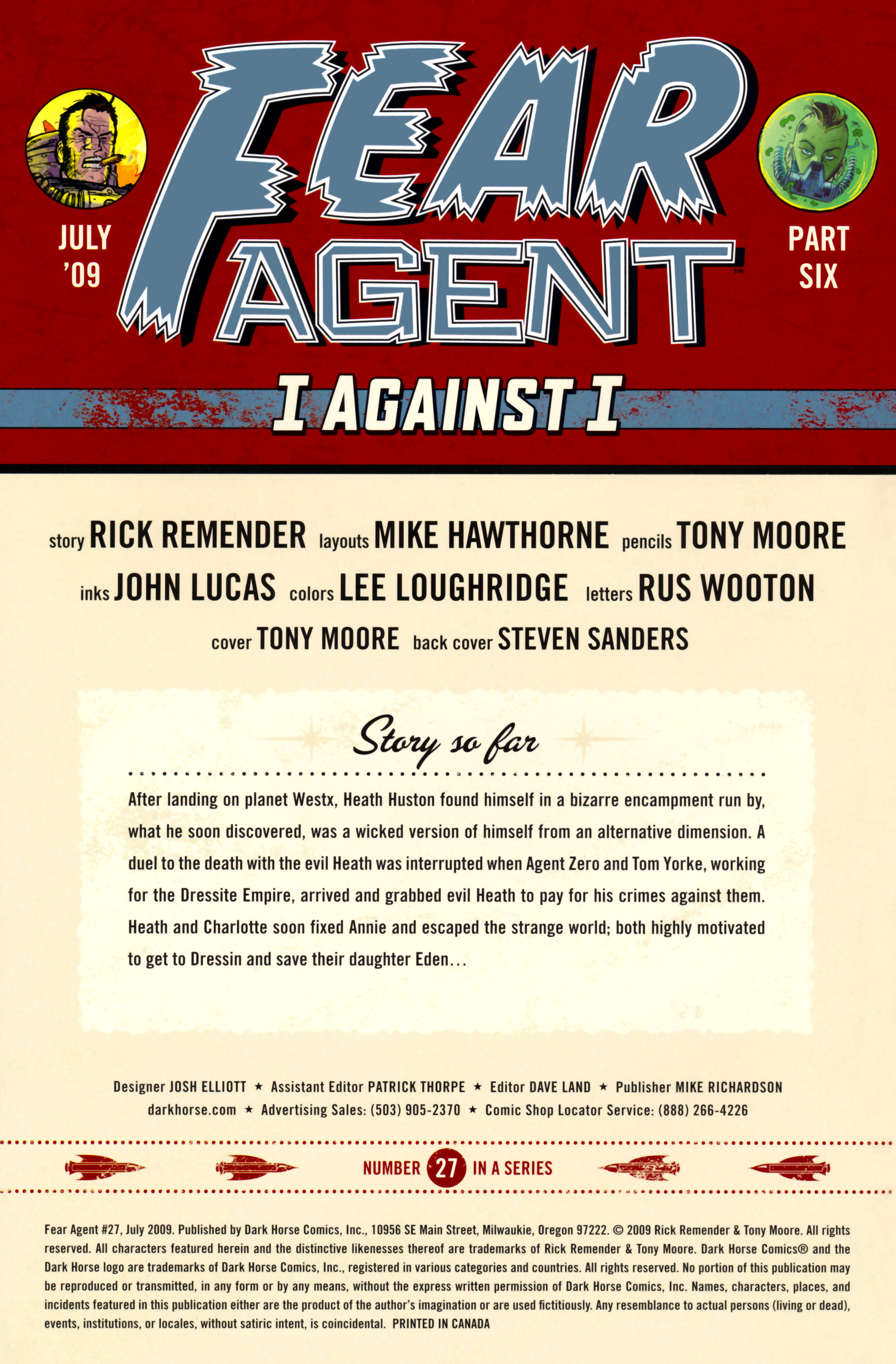 Read online Fear Agent comic -  Issue #27 - 2