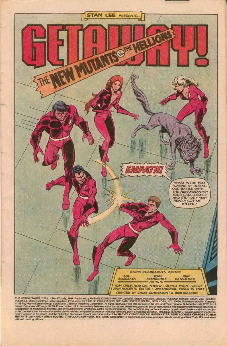 Read online The New Mutants comic -  Issue #17 - 2