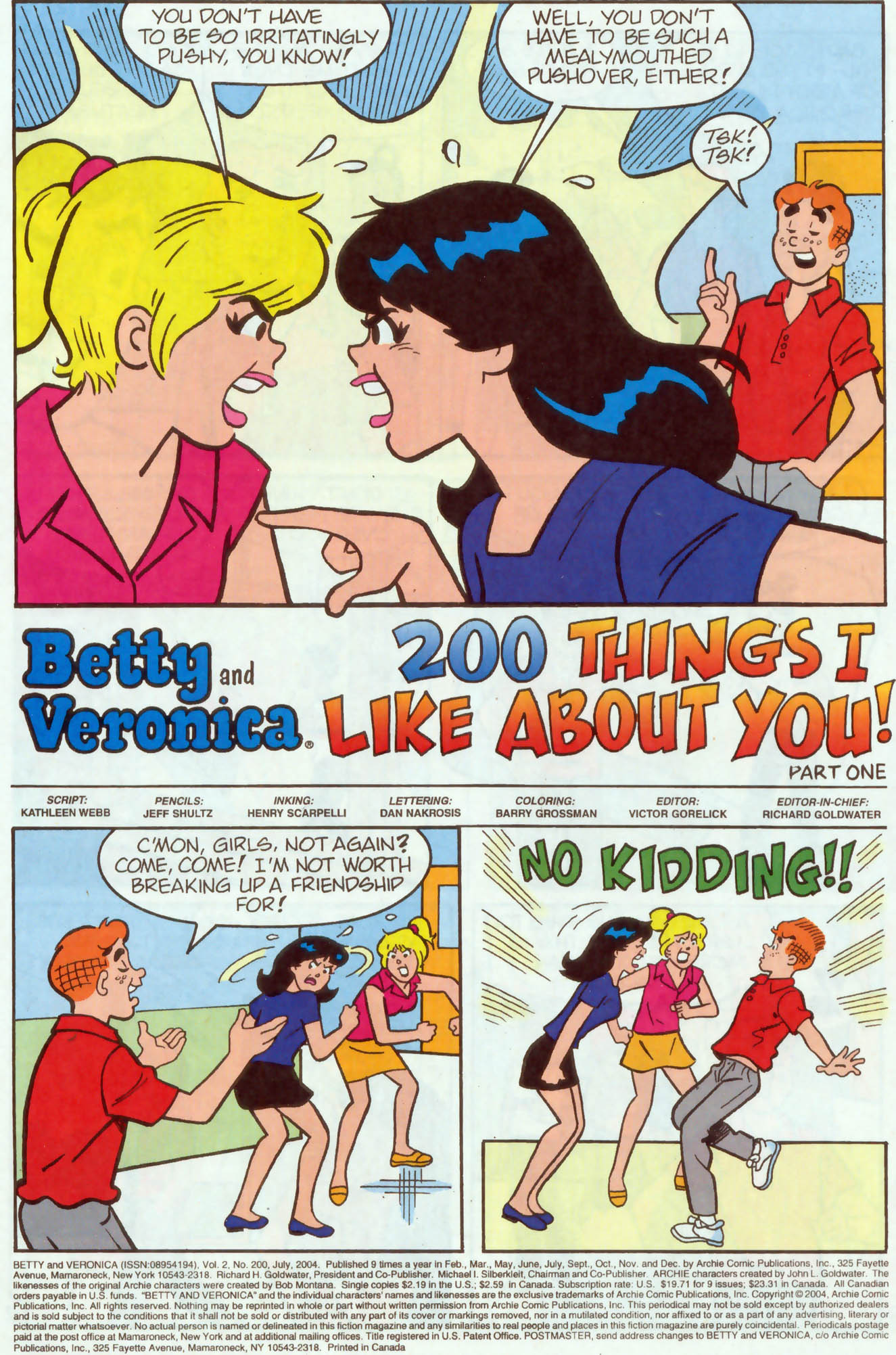 Read online Betty and Veronica (1987) comic -  Issue #200 - 2