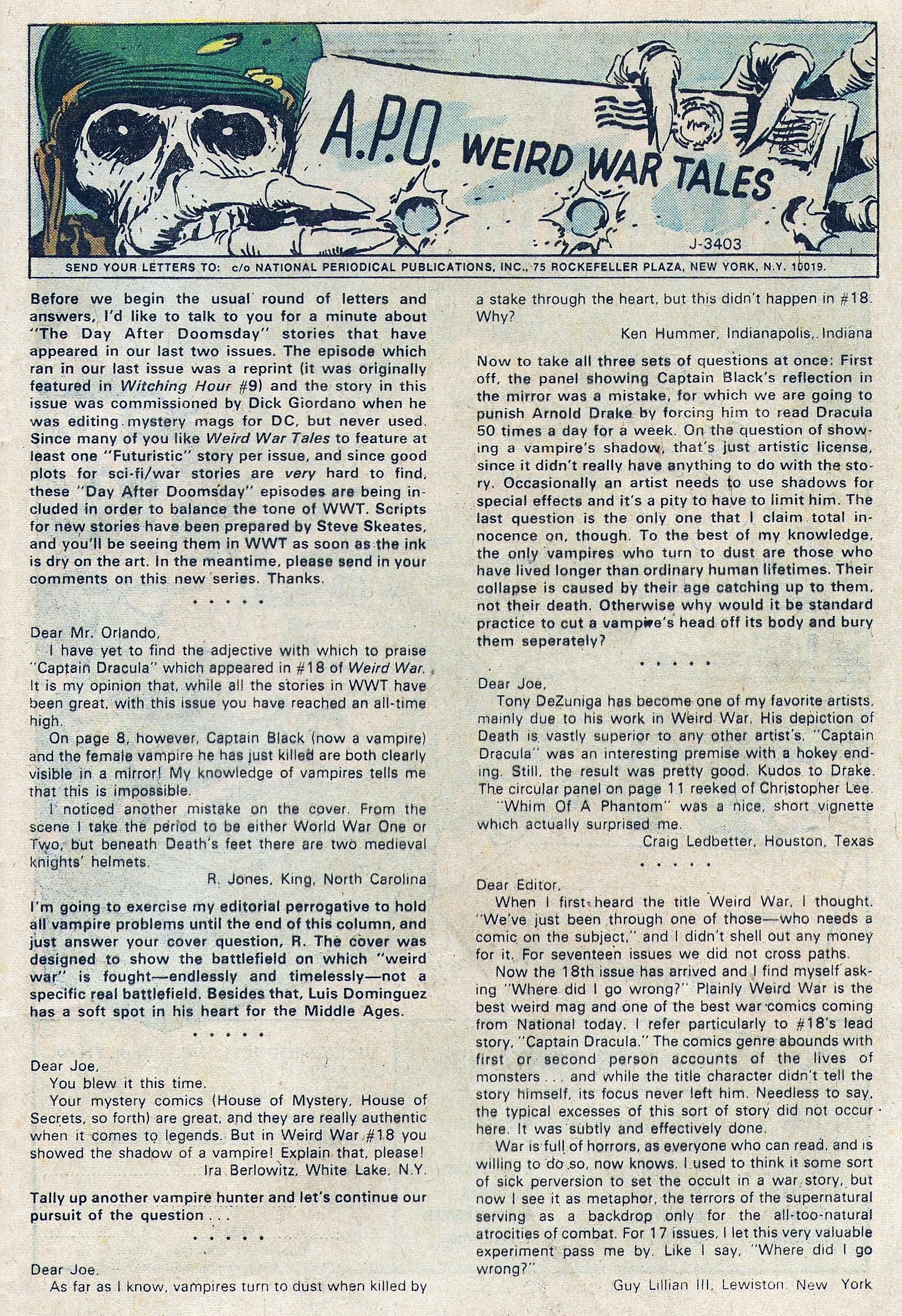 Read online Weird War Tales (1971) comic -  Issue #23 - 33