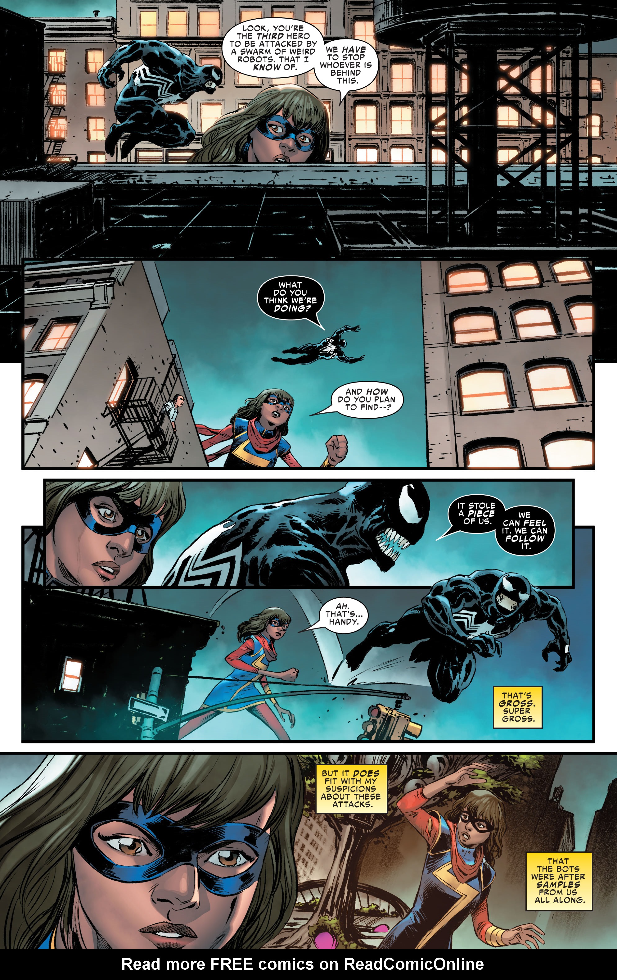 Read online Ms. Marvel & Venom comic -  Issue #1 - 11