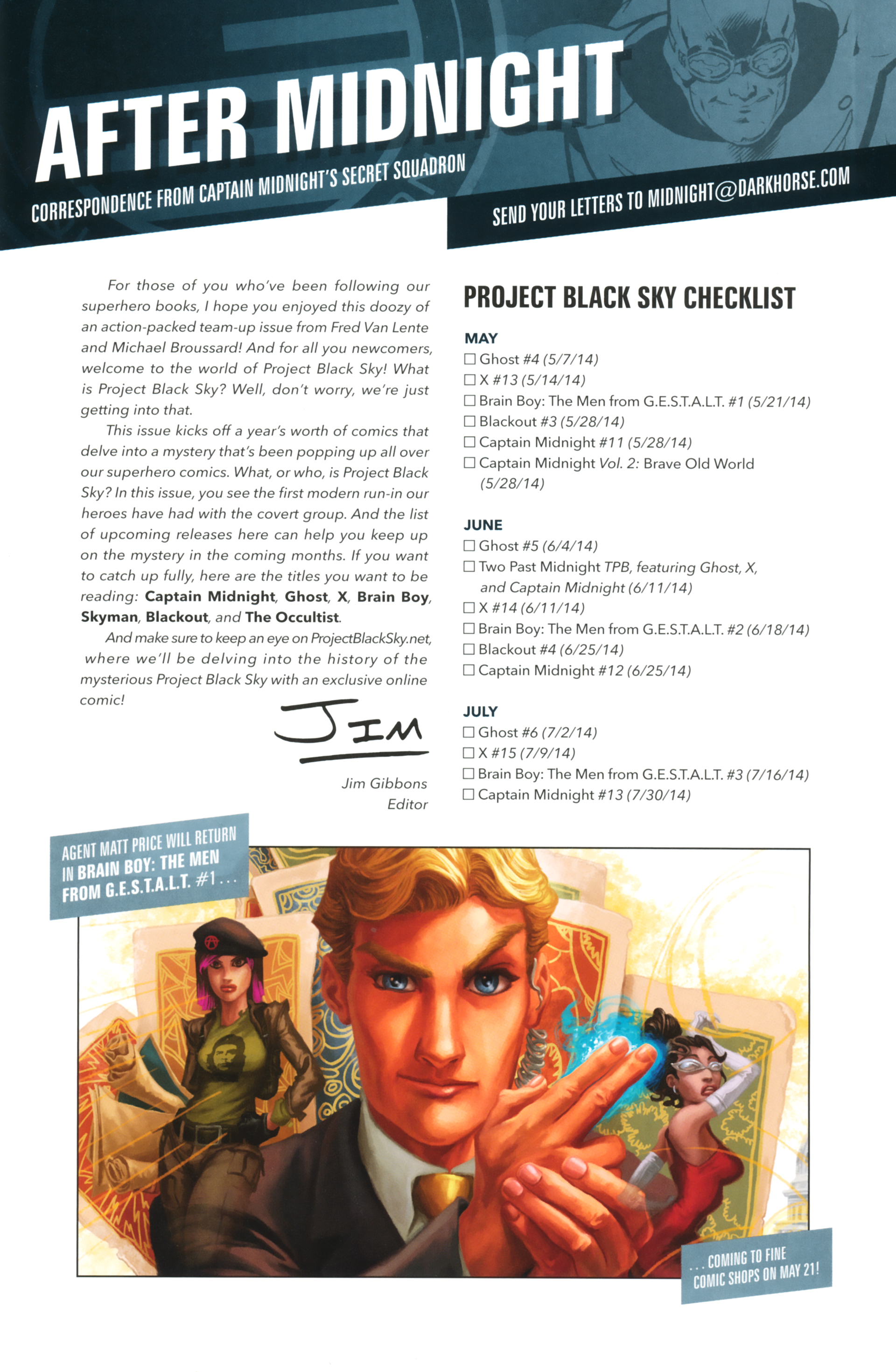 Read online Free Comic Book Day 2014 comic -  Issue # Project Black Sky - 26