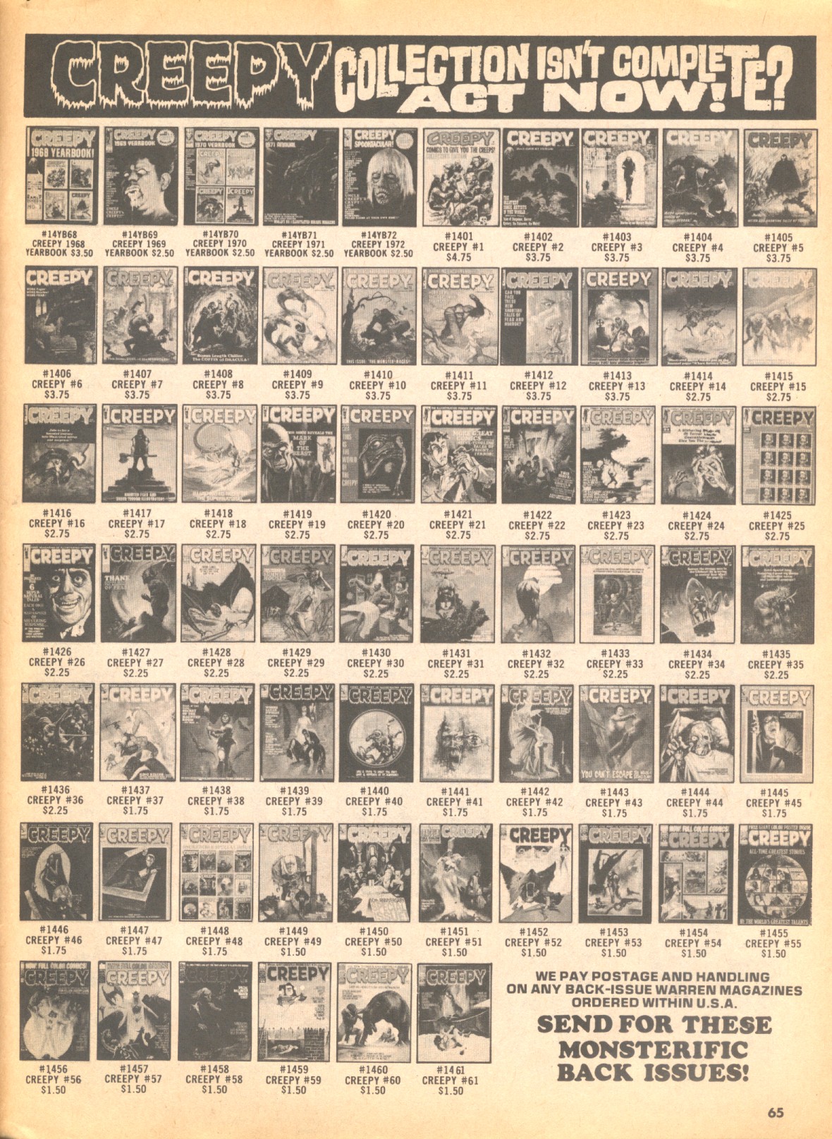 Creepy (1964) Issue #62 #62 - English 65