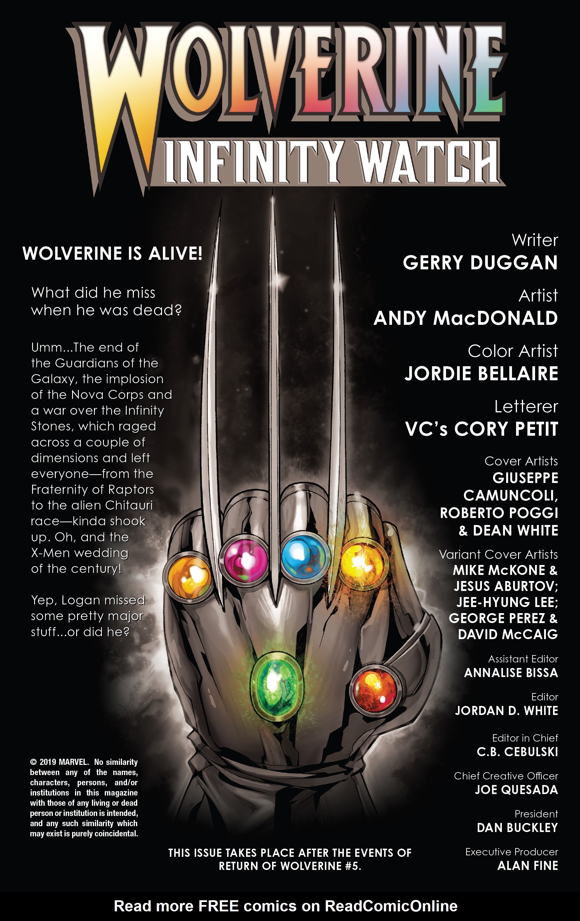 Read online Wolverine: Infinity Watch comic -  Issue #1 - 2