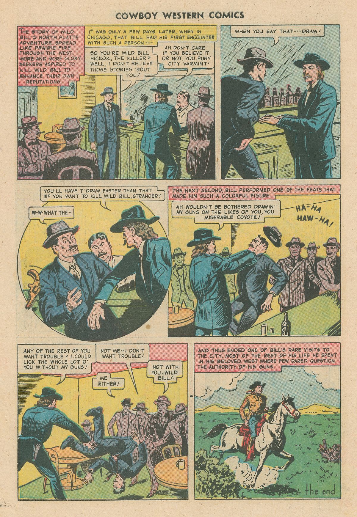 Read online Cowboy Western Comics (1948) comic -  Issue #31 - 34