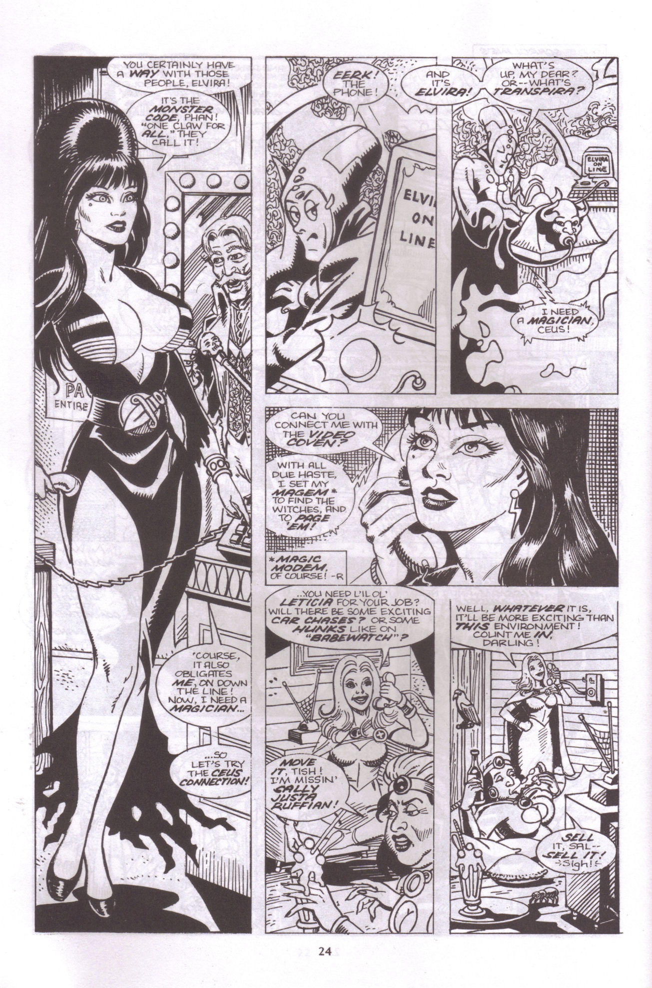 Read online Elvira, Mistress of the Dark comic -  Issue #49 - 21