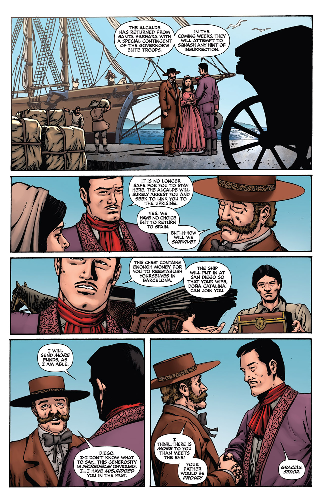Read online Zorro Rides Again comic -  Issue #6 - 13