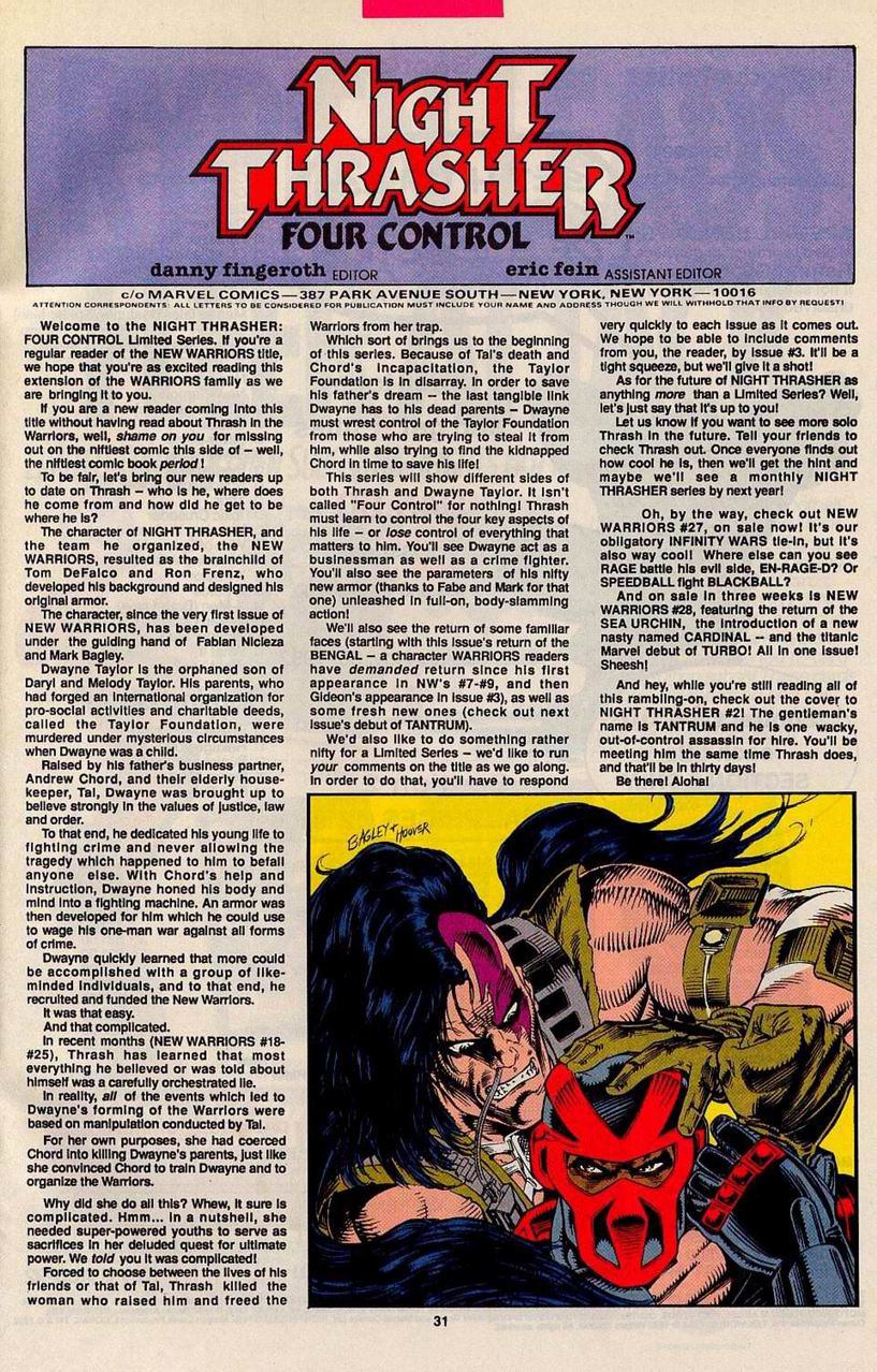 Read online Night Thrasher: Four Control comic -  Issue #1 - 24