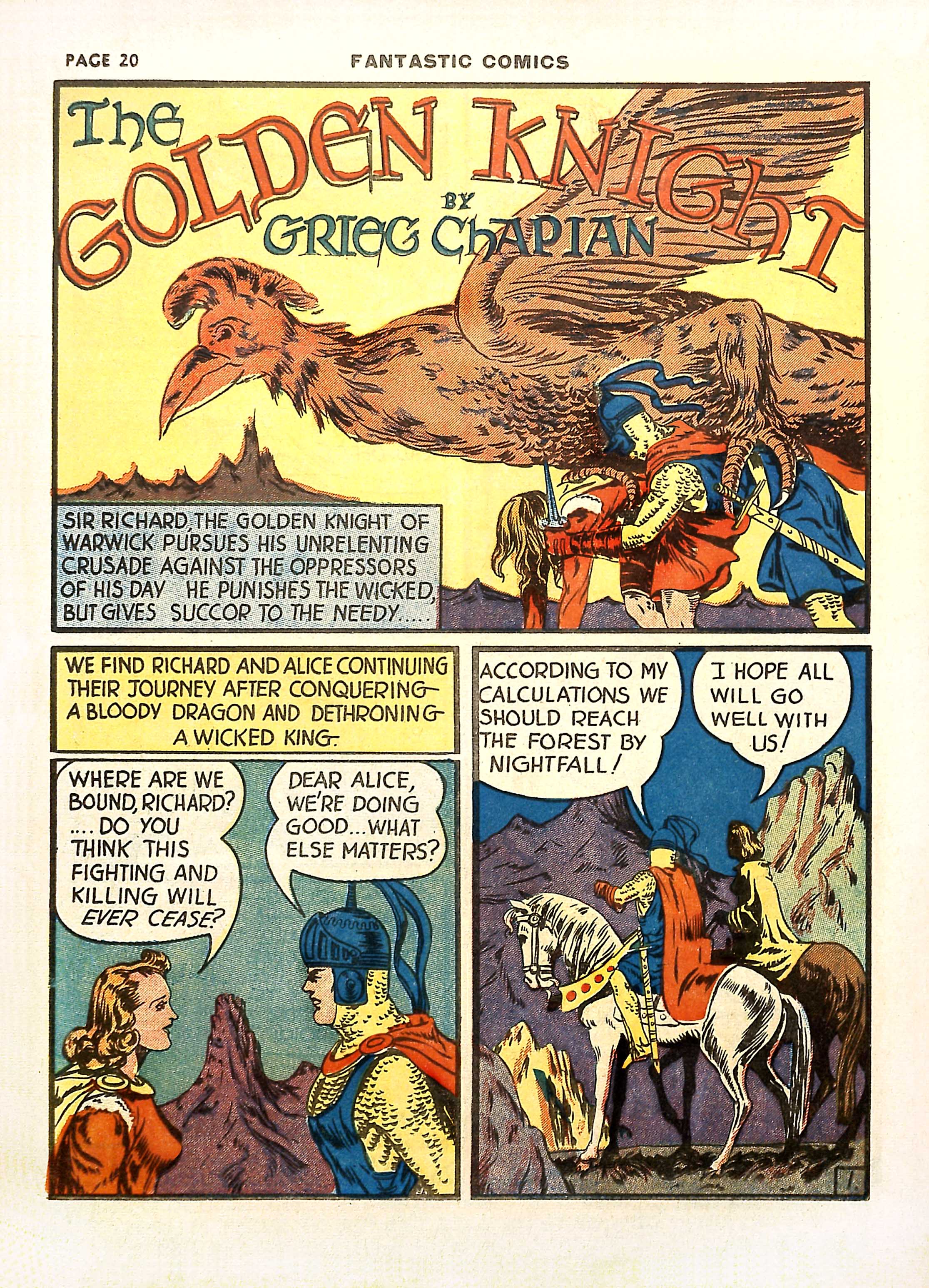 Read online Fantastic Comics comic -  Issue #11 - 23