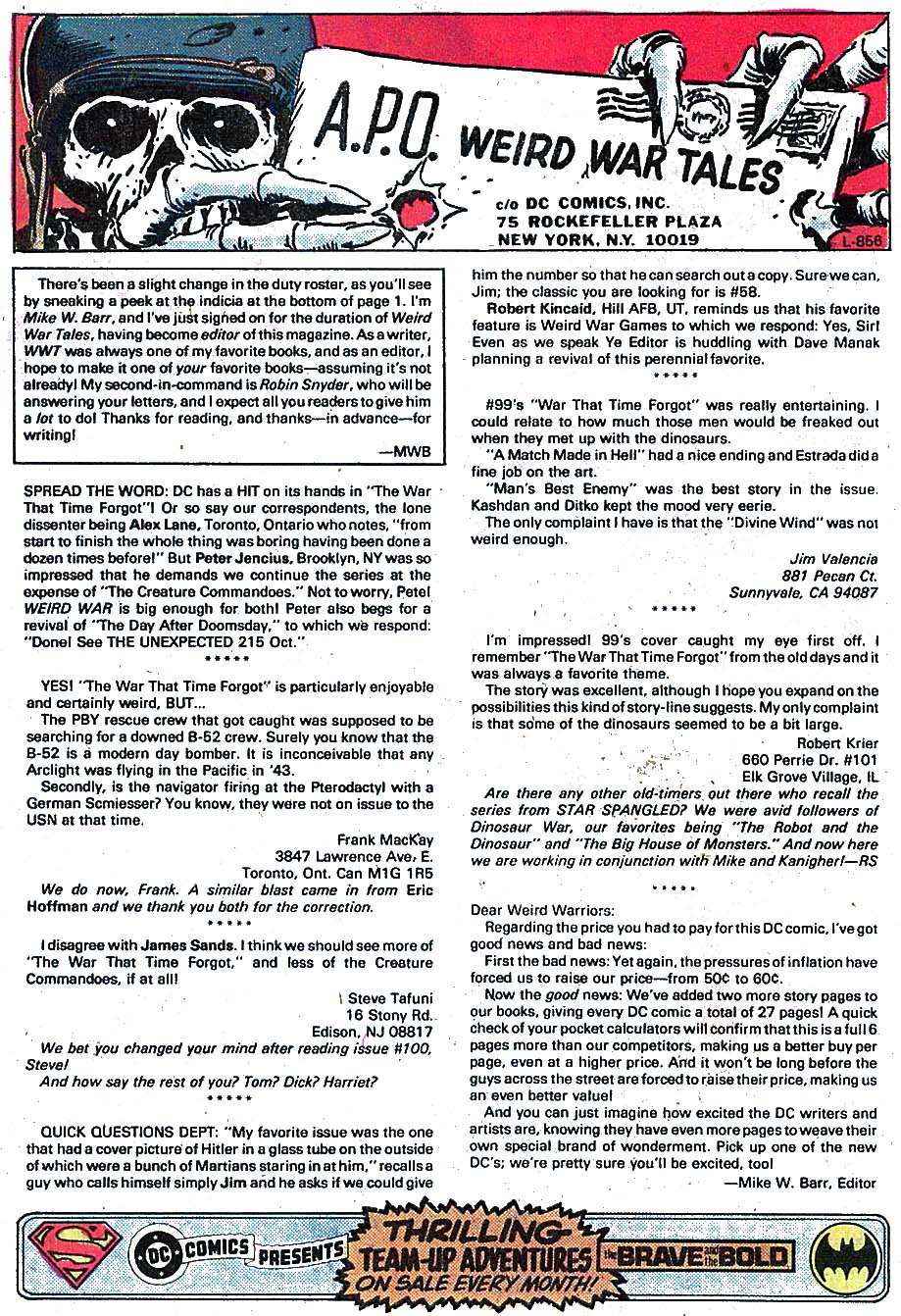 Read online Weird War Tales (1971) comic -  Issue #104 - 34
