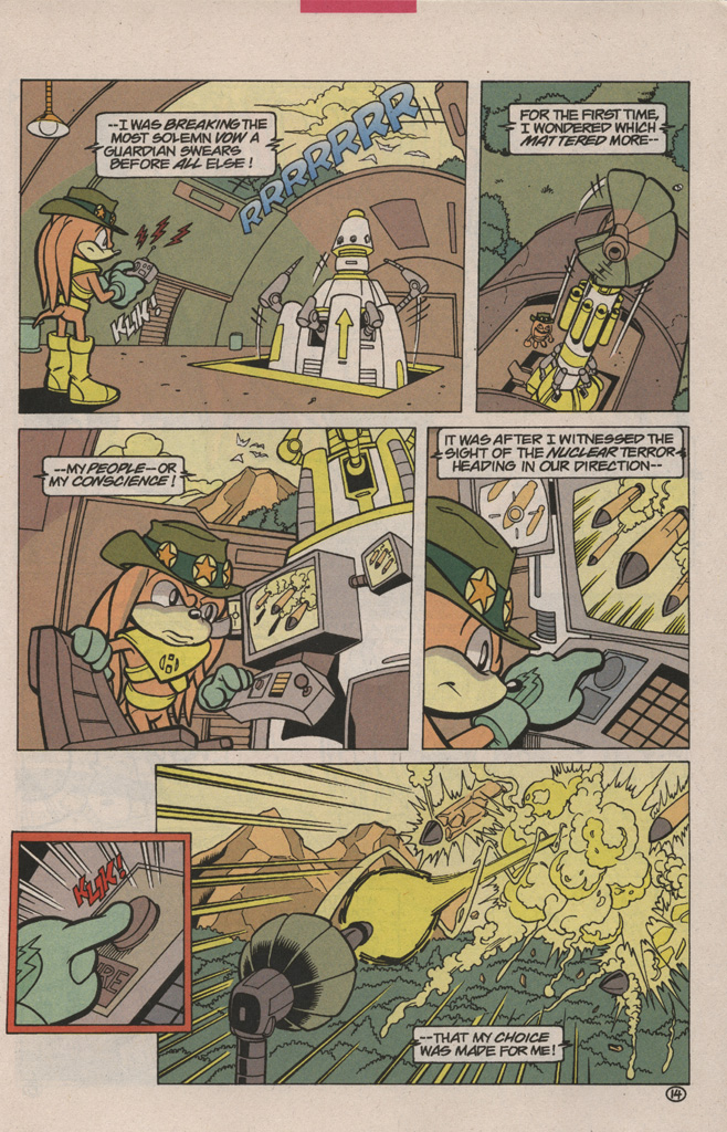 Read online Knuckles the Echidna comic -  Issue #5 - 23
