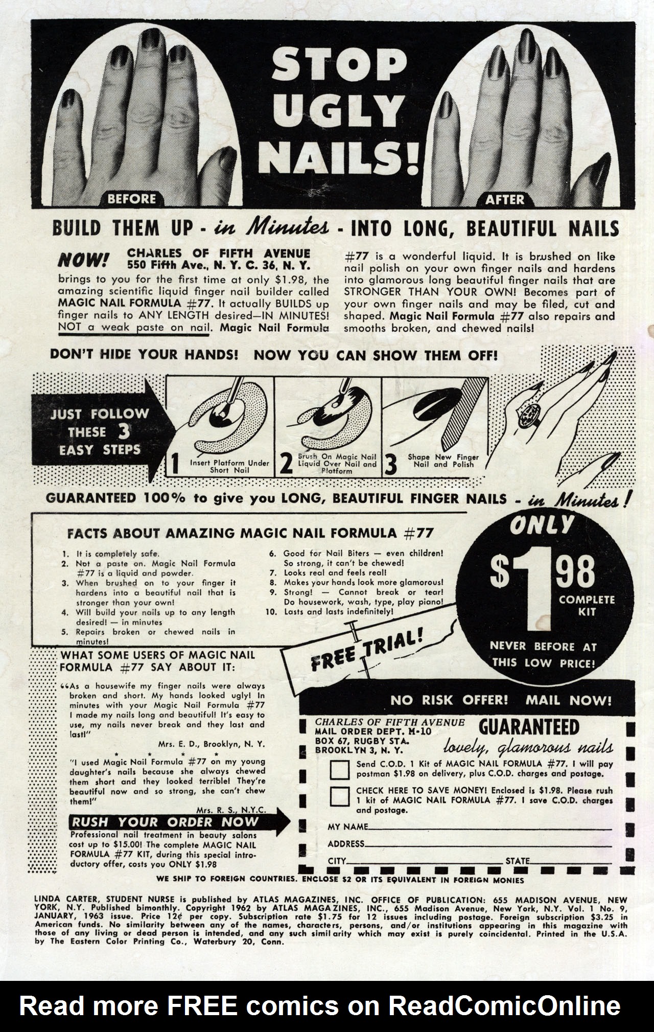 Read online Linda Carter, Student Nurse comic -  Issue #9 - 2