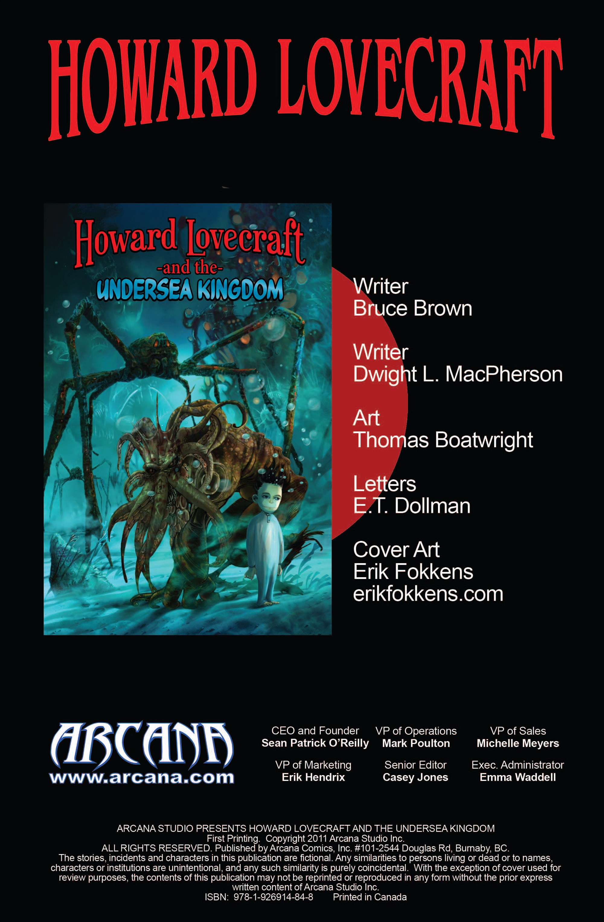 Read online Arcana Studio Presents Howard Lovecraft and the Undersea Kingdom comic -  Issue #1 - 2
