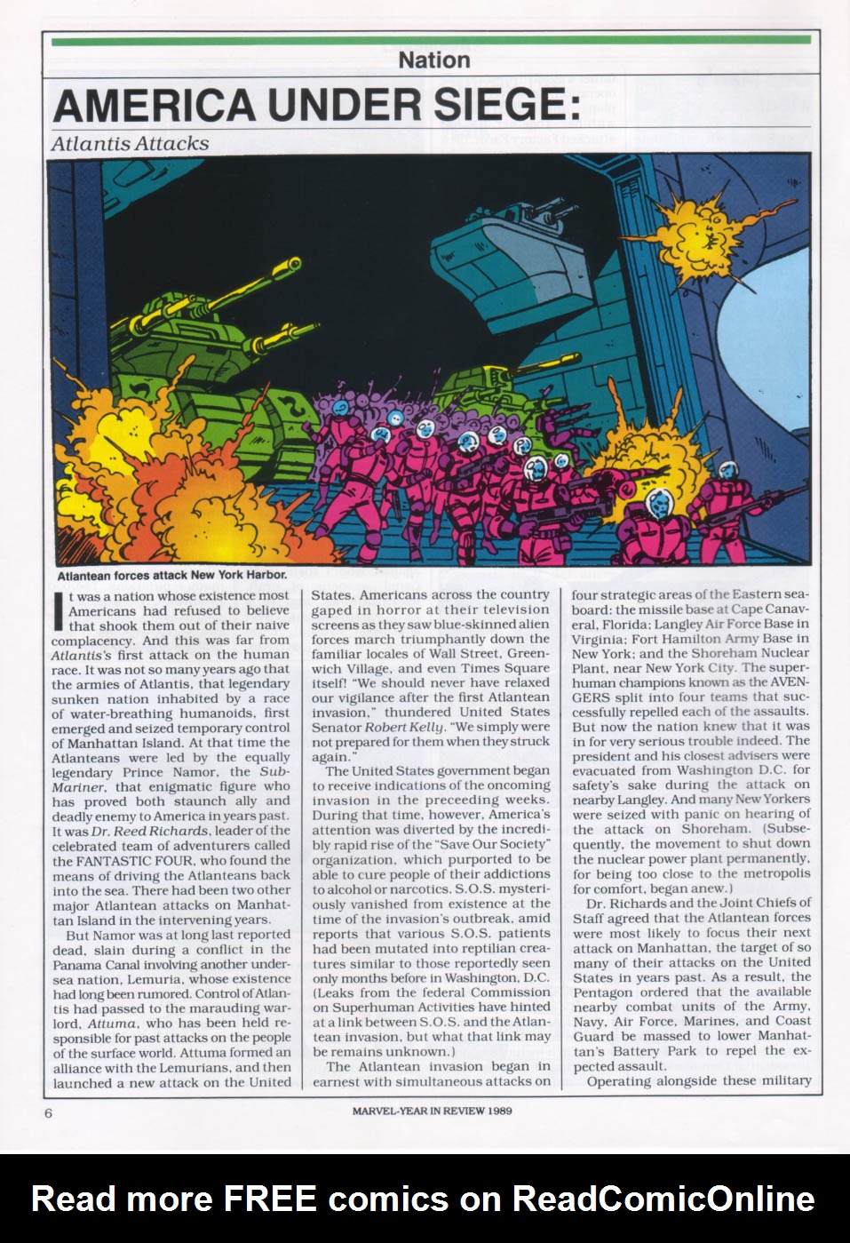 Read online Marvel: The Year-in-Review comic -  Issue #1 - 8