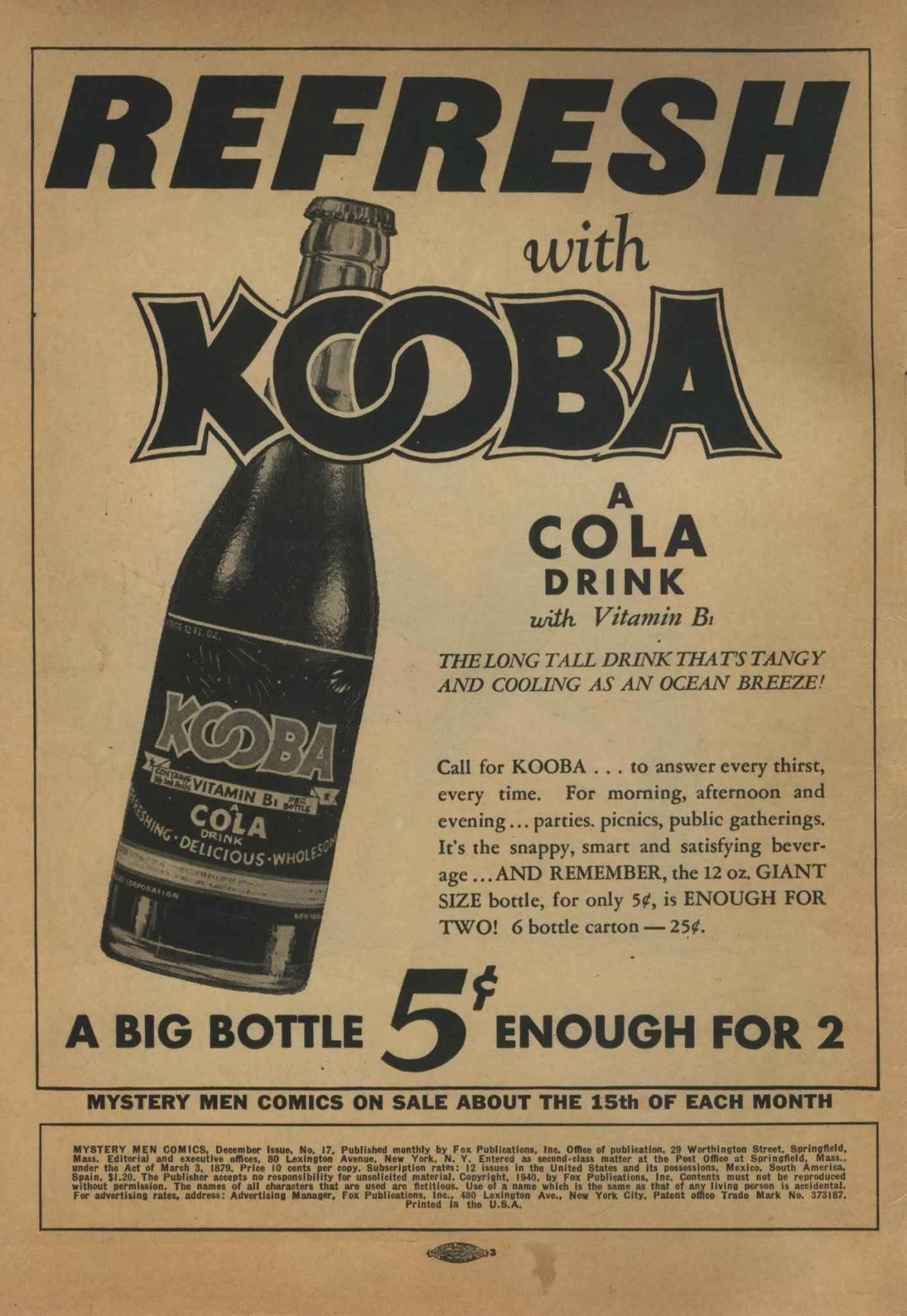 Read online Mystery Men Comics comic -  Issue #17 - 2