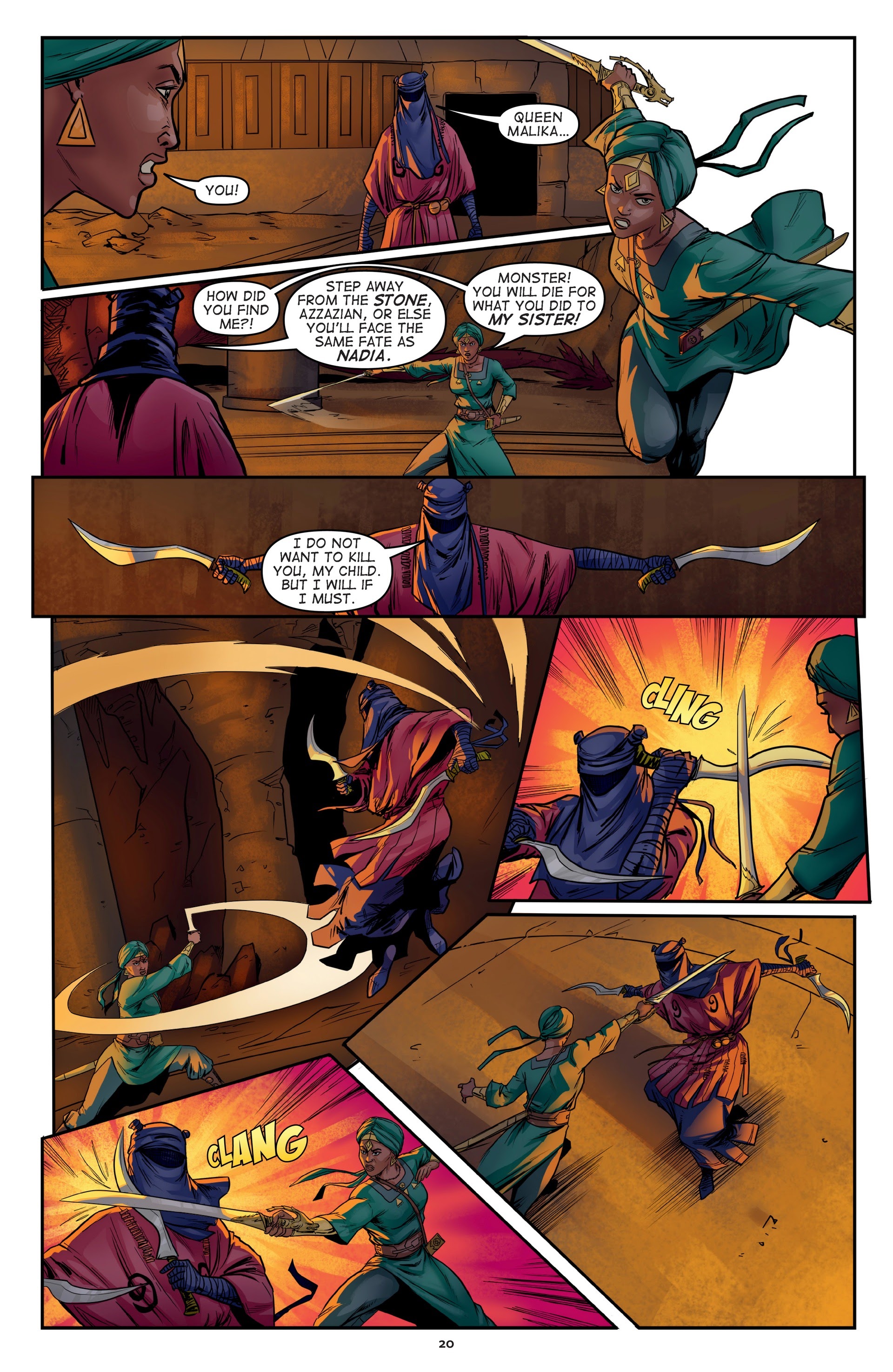 Read online Malika: Warrior Queen comic -  Issue # TPB 2 (Part 1) - 22