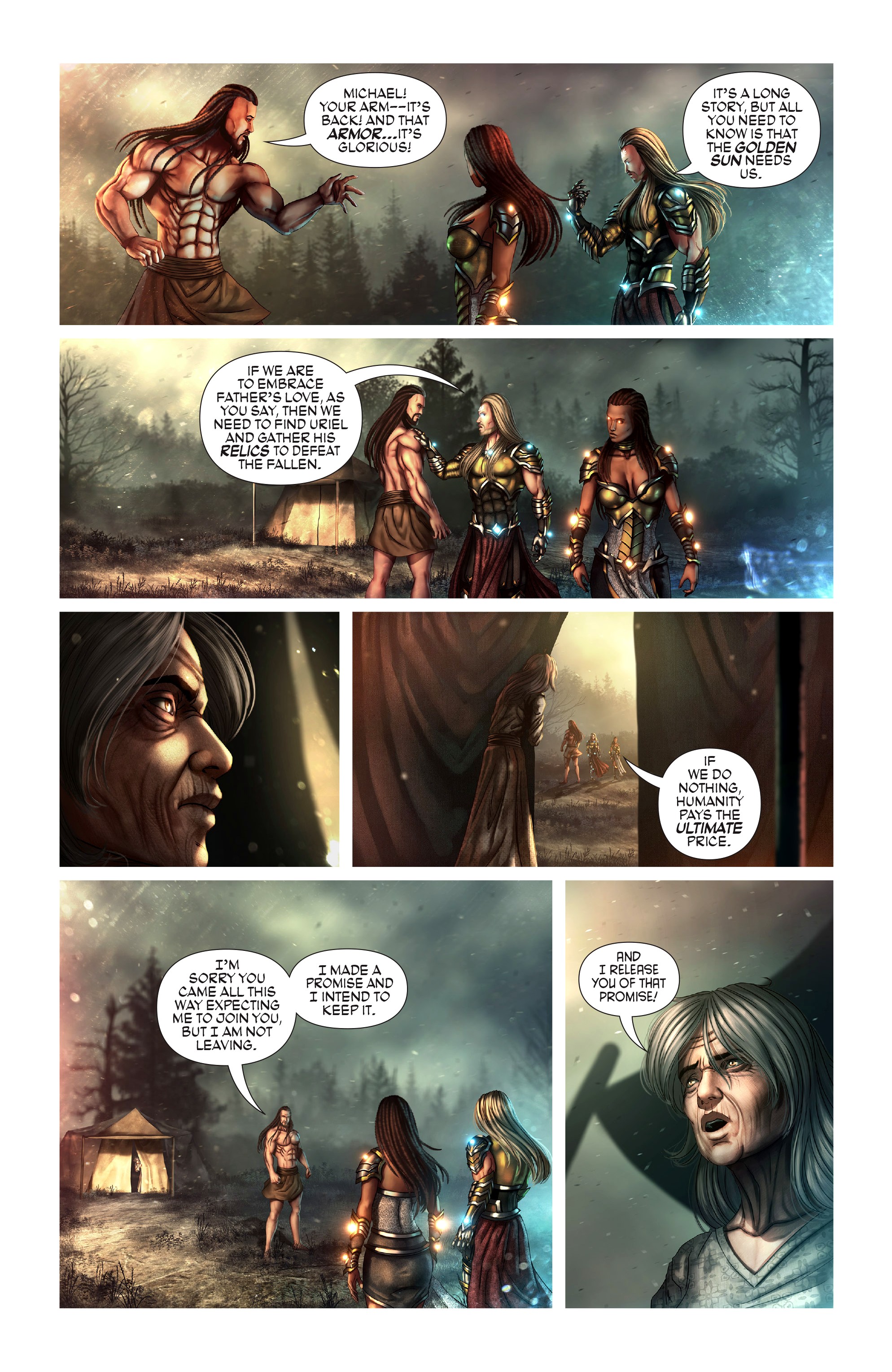 Read online Knights of the Golden Sun comic -  Issue #6 - 17