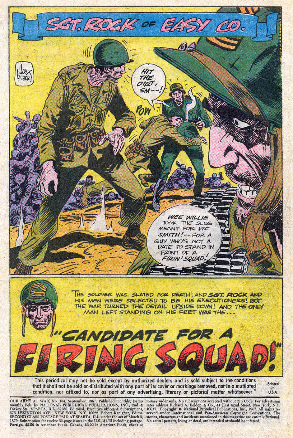Read online Our Army at War (1952) comic -  Issue #184 - 3