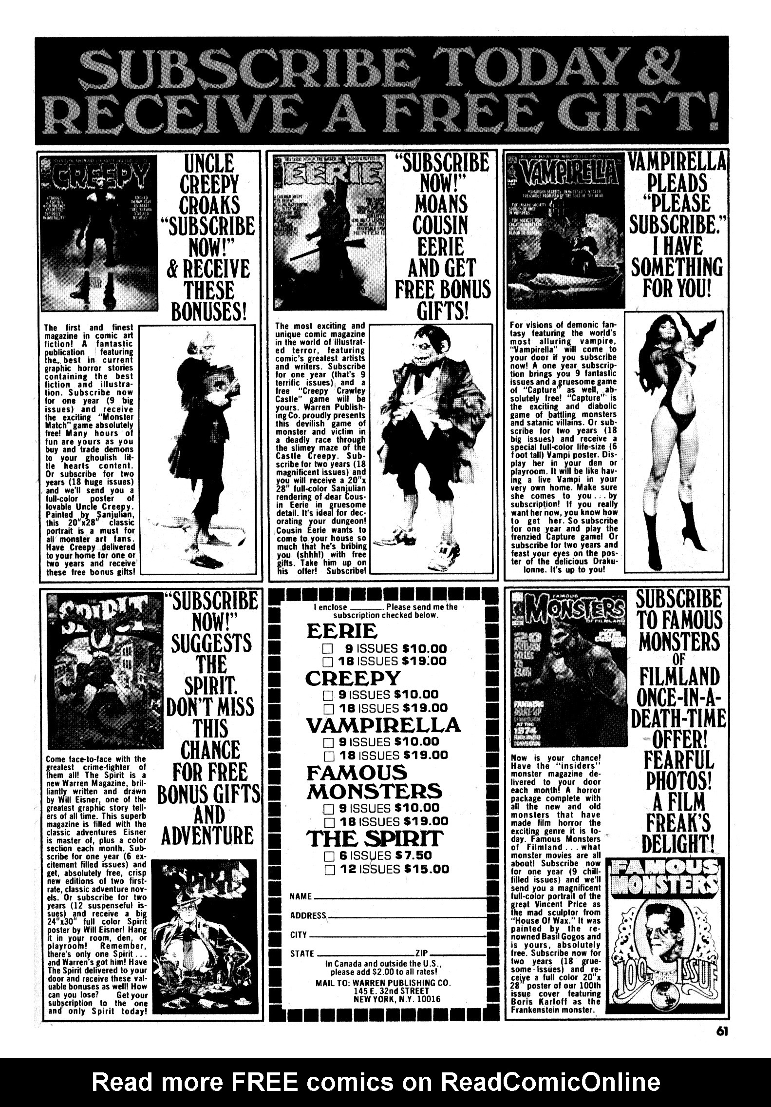 Read online Vampirella (1969) comic -  Issue #44 - 61