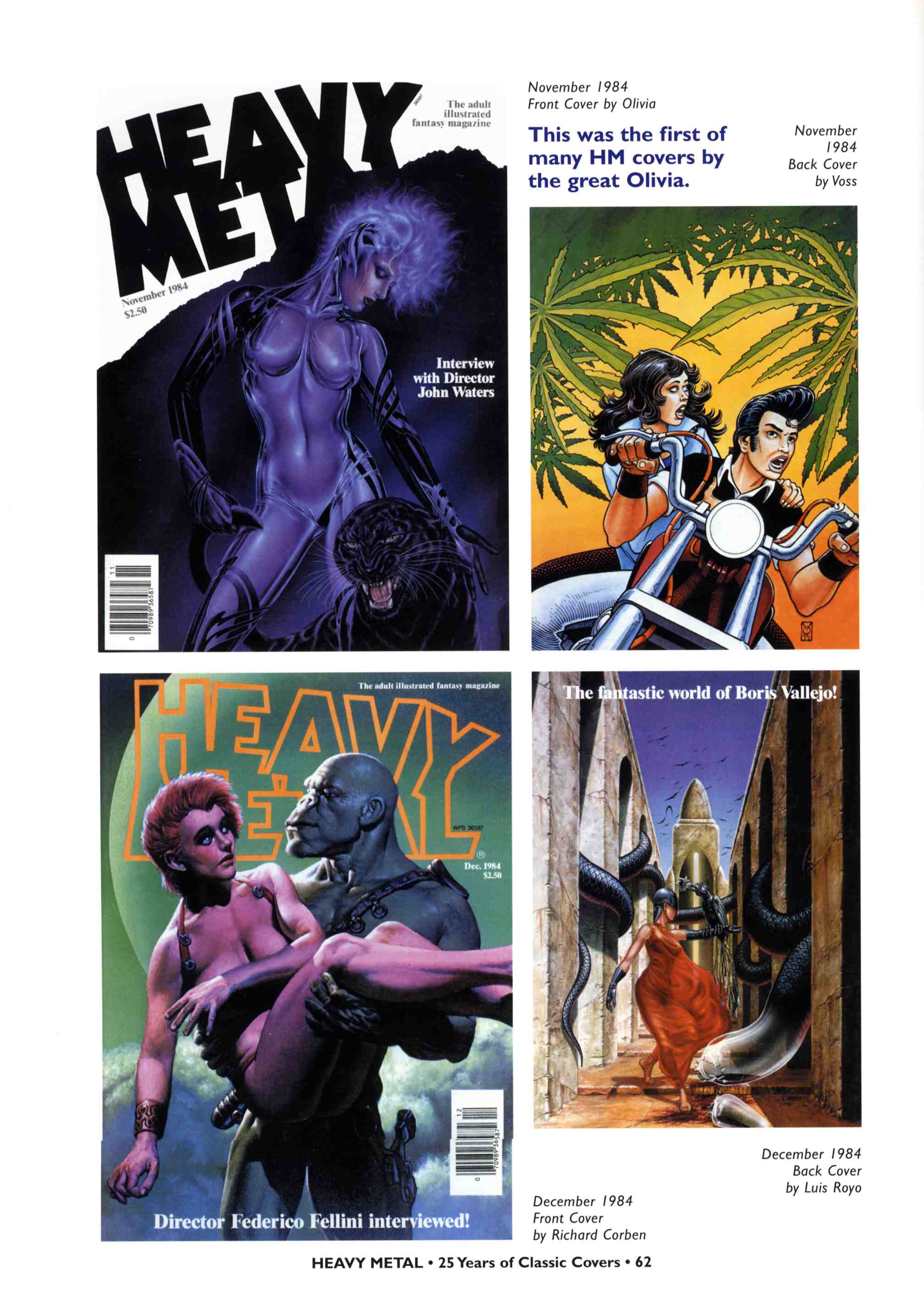 Read online Heavy Metal: 25 Years of Classic Covers comic -  Issue # TPB - 68