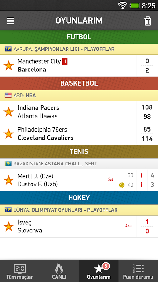 canlı skor basketbol