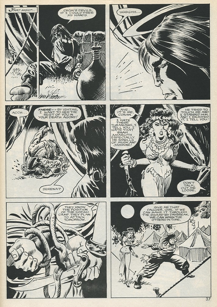 Read online The Savage Sword Of Conan comic -  Issue #131 - 37
