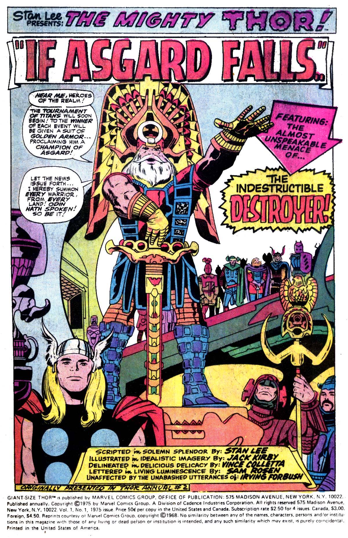 Read online Thor (1966) comic -  Issue # _Annual 2 - 2