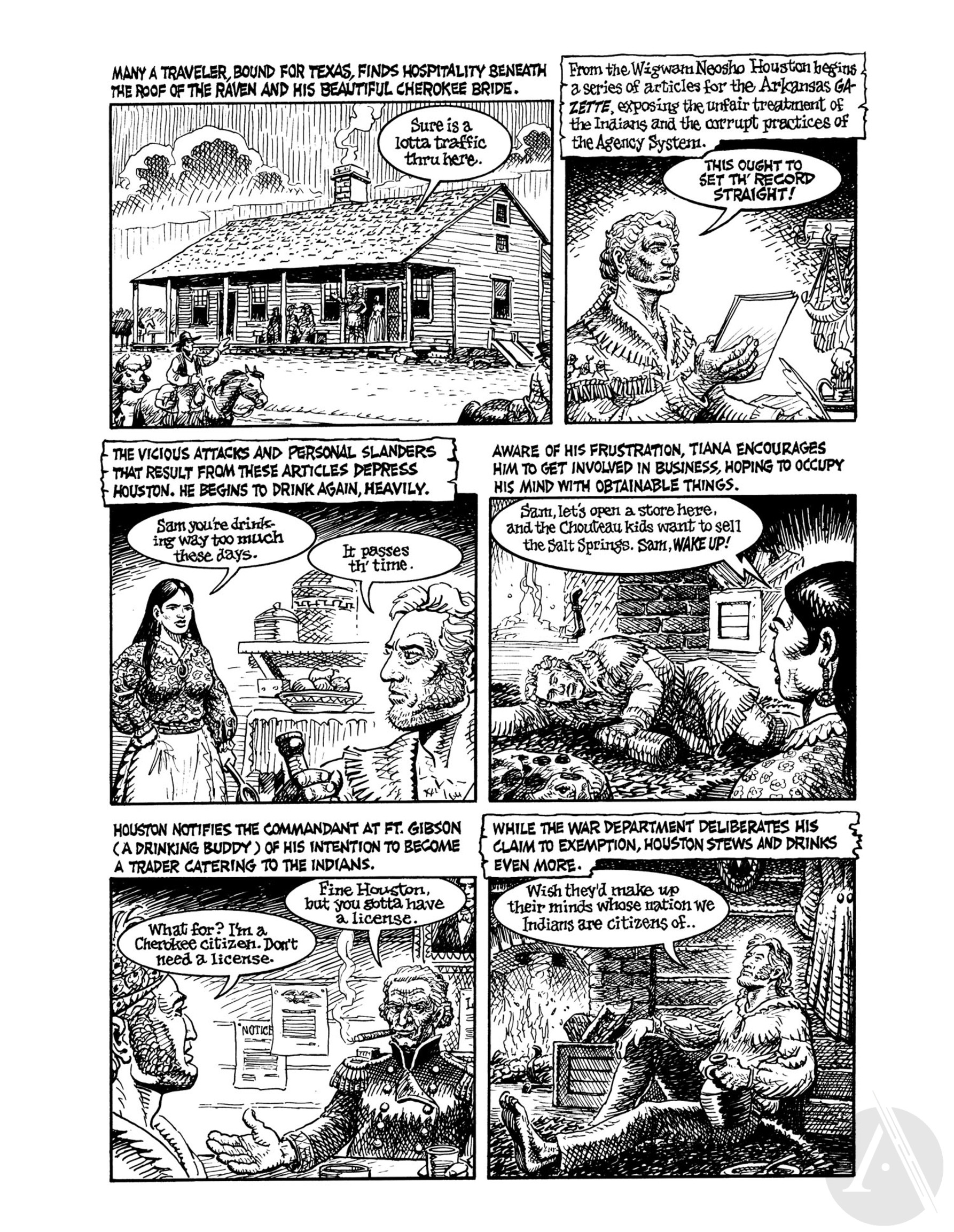Read online Indian Lover: Sam Houston & the Cherokees comic -  Issue # TPB - 59